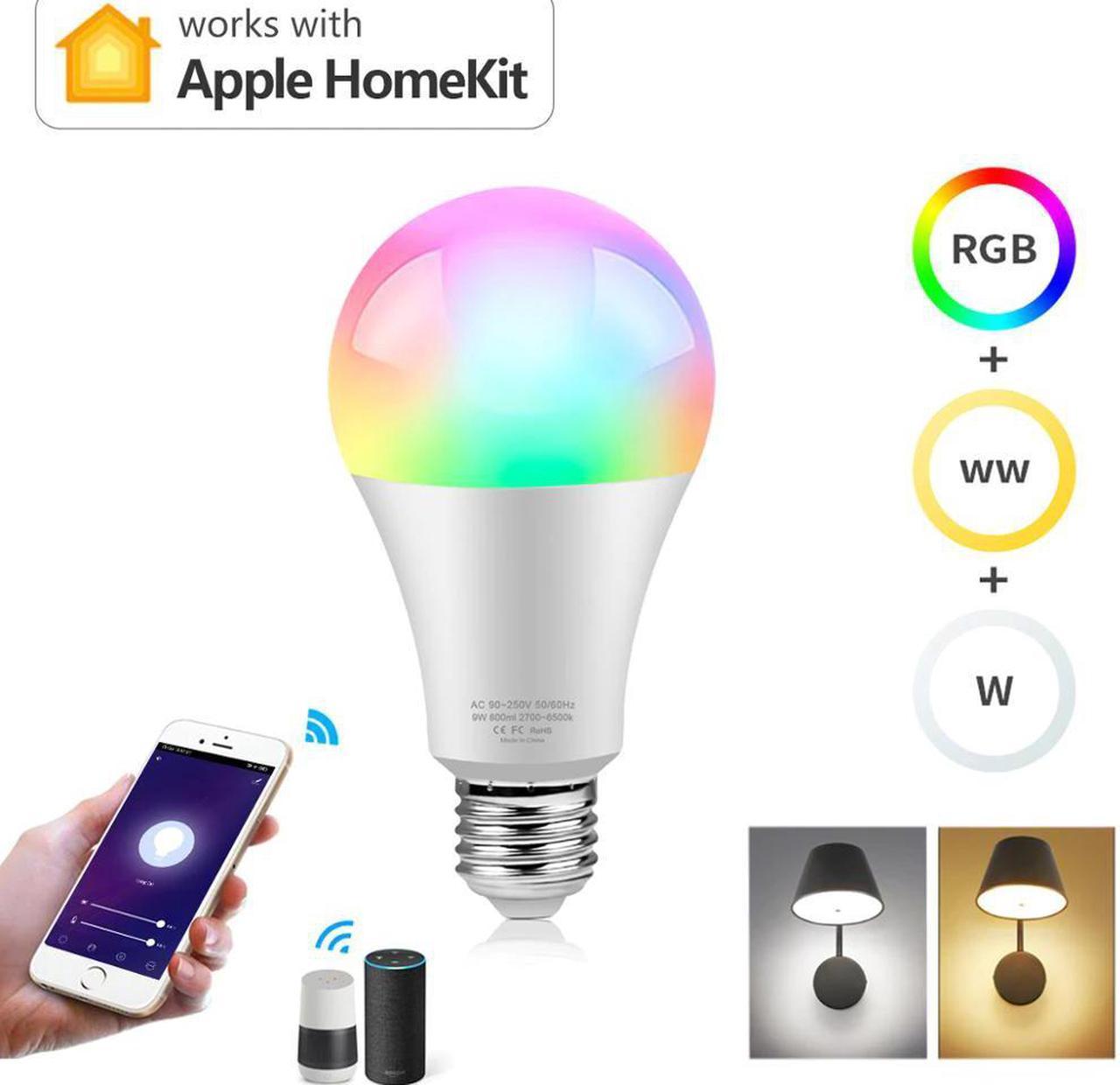 Control Study Table Lamp For Apple IOS Homekit App E27 RGB WIFI Bedroom alexa Siri Smart Home Lighting Desk Light Led Bulb