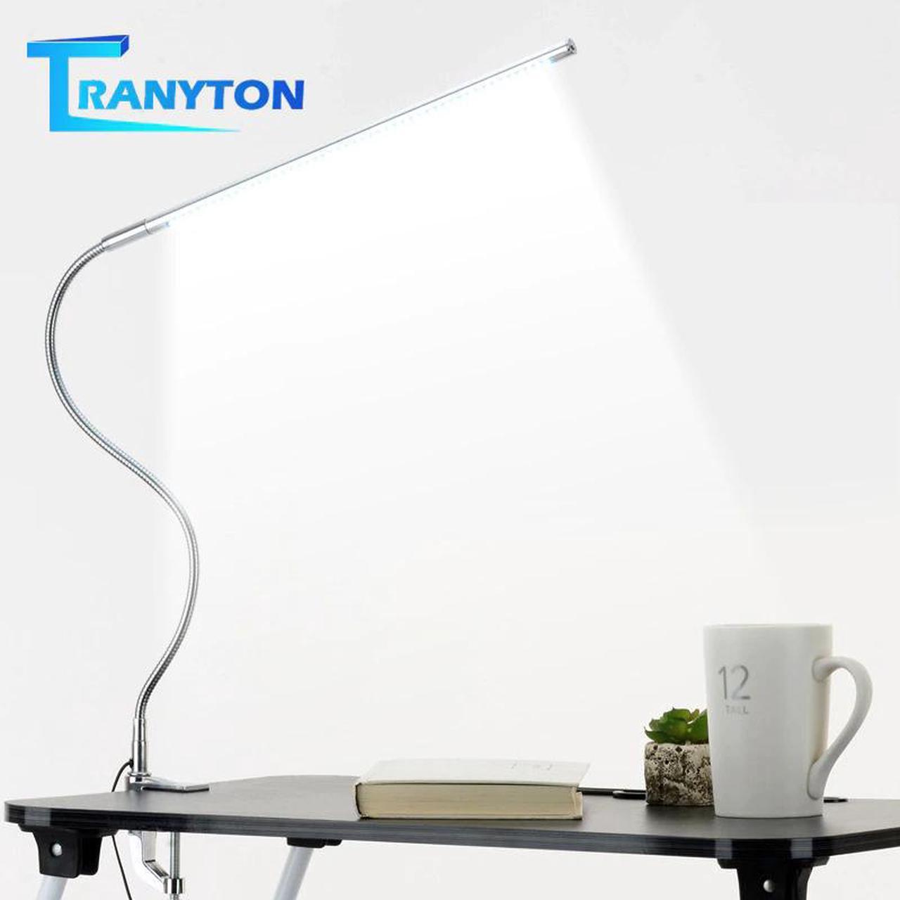 Arm Table Lamp 48 LEDs Clip Mounted Office LED Desk Lamp USB Flexible Gooseneck Eye-protection Reading Lamps for Work Study