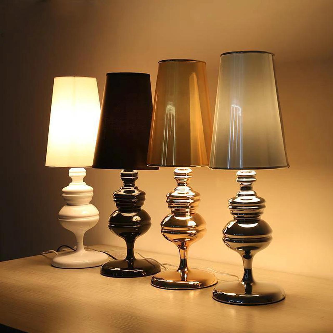 Table Lights Modern table lamps For Living Room Bedroom Bedside Reading Lamp Gold Silver Color Tafellamp E27 US EU Plug