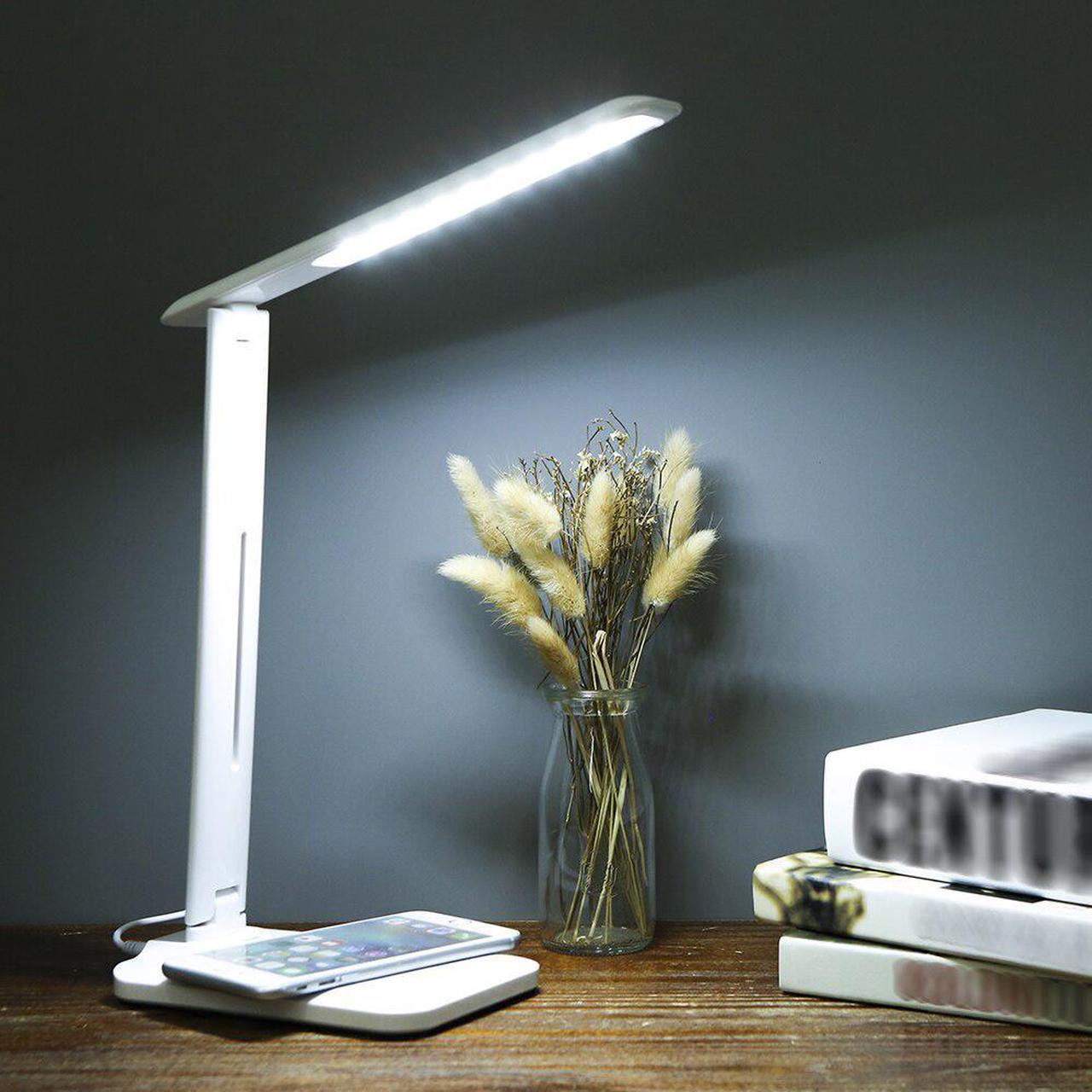 Charging LED Desk Lamp USB Night Light Touching Control 3 Modes Eye-caring Table lamp Bedside Light for Office Bedroom