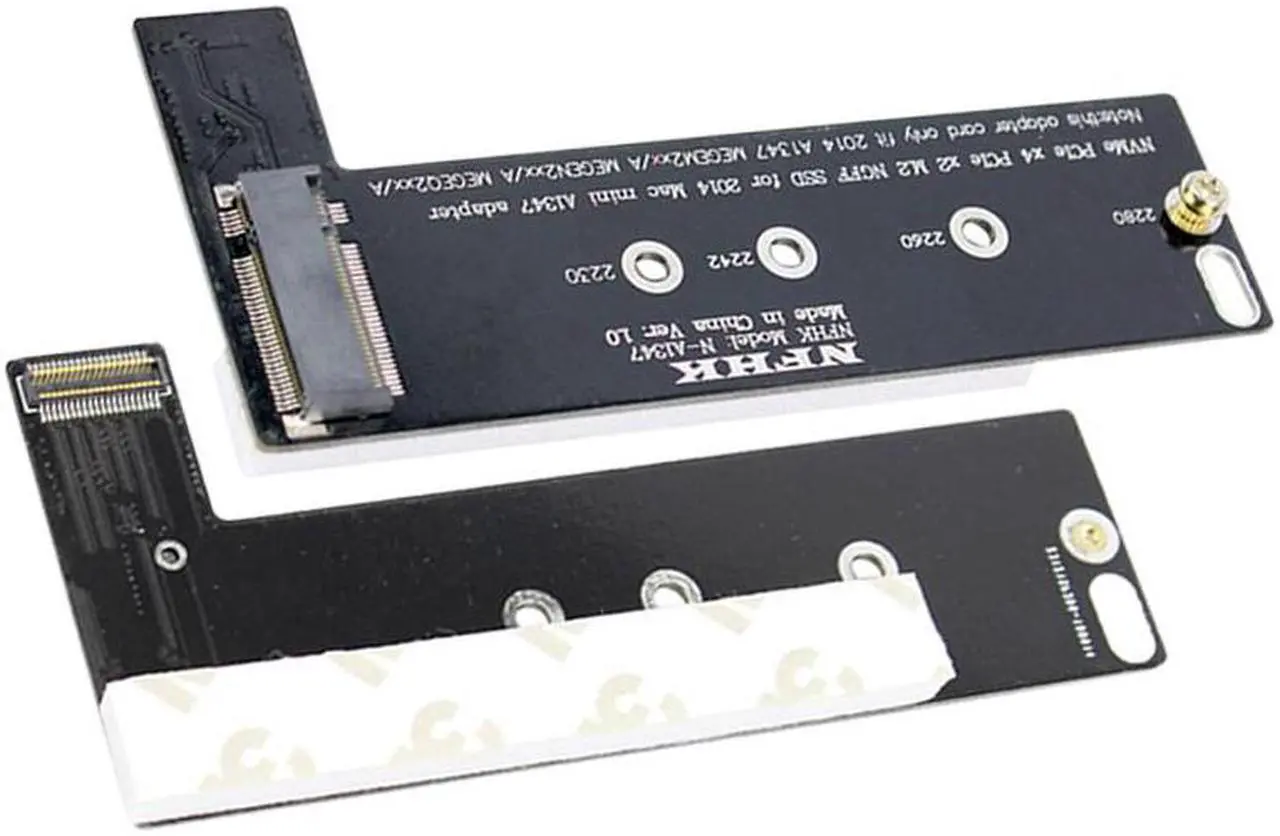 Alt view image 4 of 4 - key NVe 2 SSD to For Apply ac ini 2014 A1347 EGEN2 EGE2 EGEQ2 adapter PCI express NGFF 760P 600P riser card