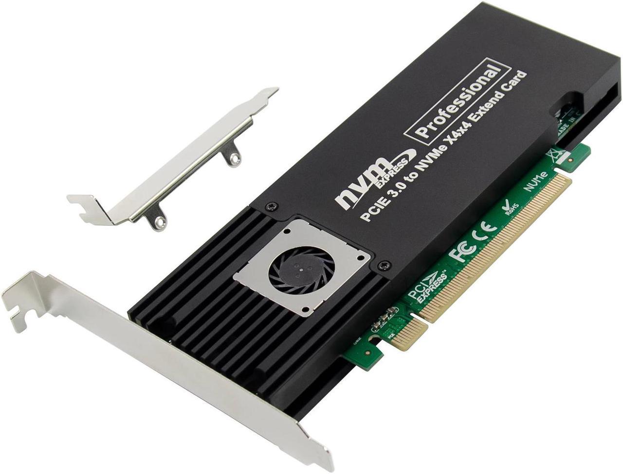 x16 ASM2824 to 4 port M.2 NVMe SSD Adapter expansion card Quad mkey nvme to pci-e converter