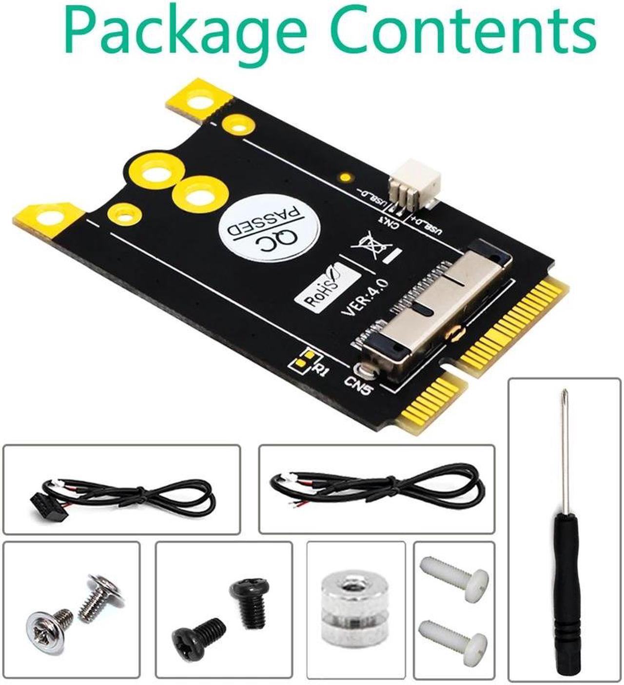 Alt view image 5 of 5 - PCI-E Adapter Module mPCI-e to 12+6 Pin WiFi WLAN Wireless Converter