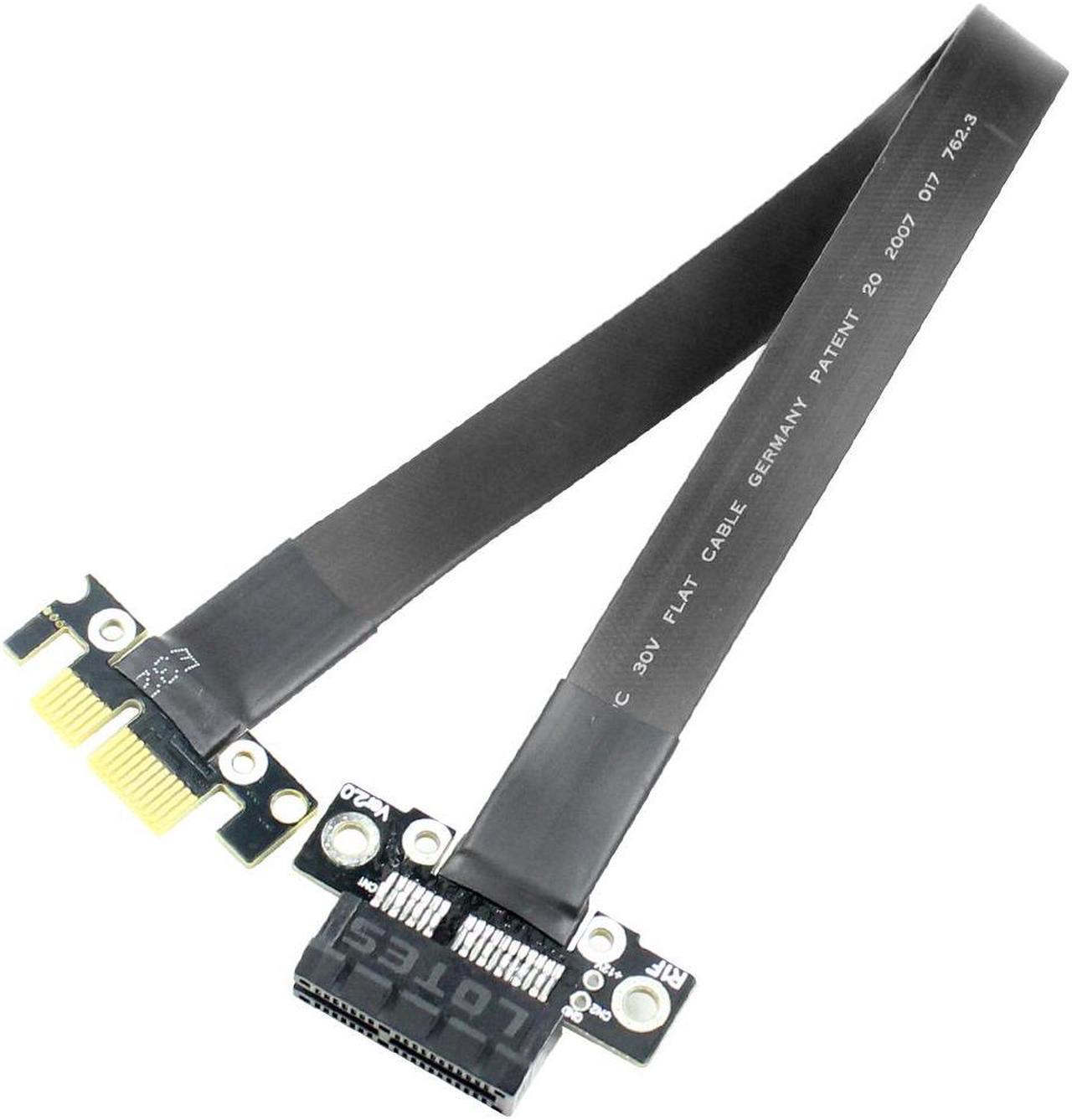 PCI Express PCIe Gen3.0 x1 x16 Riser Graphics Card Ribbon Extension Cable 25cm PCI-E 1x 16x 3.0 R11SF