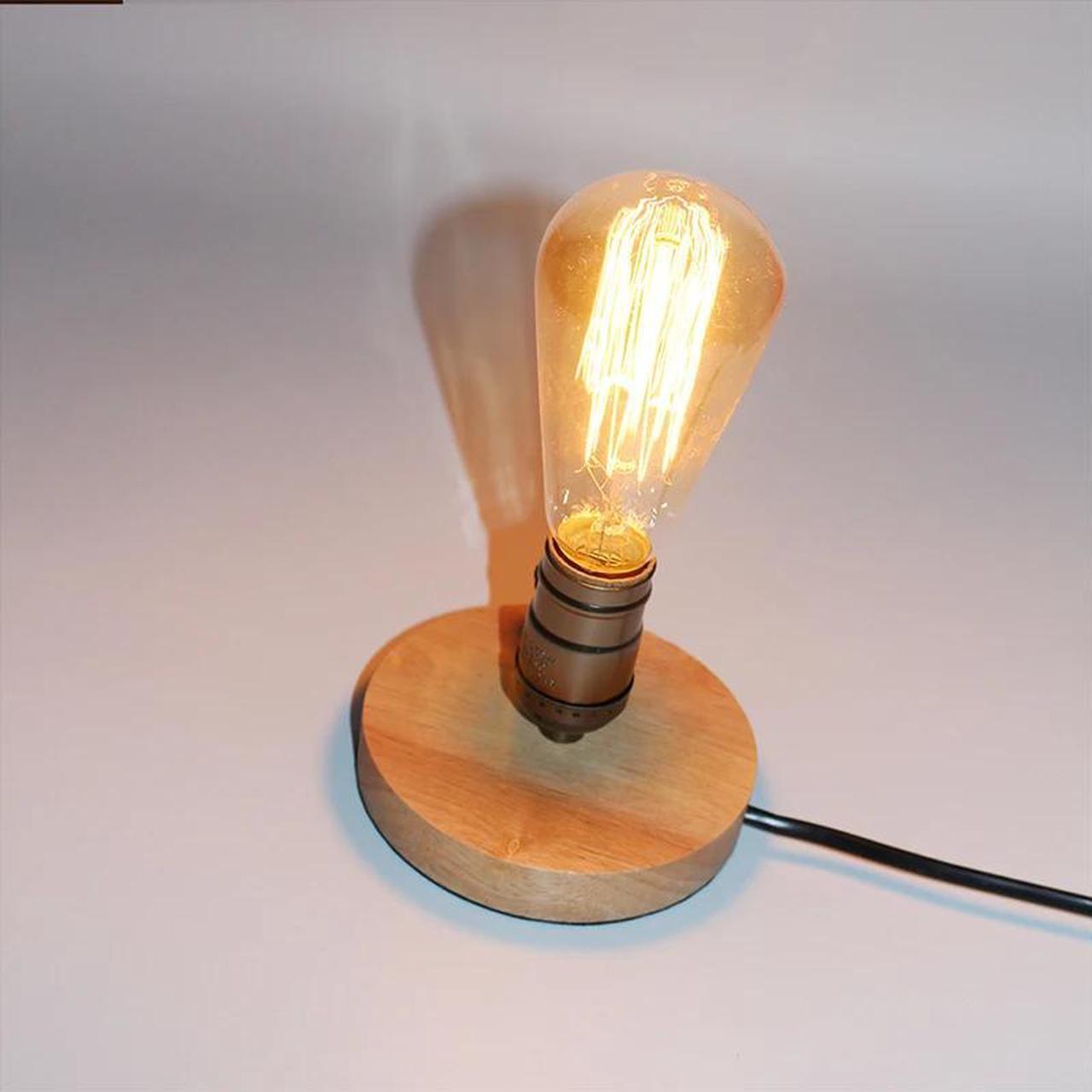 Alt view image 3 of 5 - Aluminum Table Lamp  Retro Loft Desk Edison Bulb 110V/220V  Night Light Office lamp Bedroom/Living Room/Cafe Lam