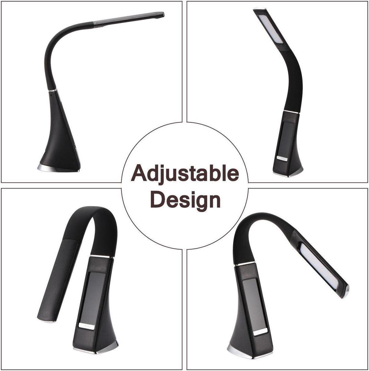 Alt view image 4 of 5 - Desk Lamp Dimable Level Touch Reading Eye-Protect Alarm Clock Calendar With Timer Table Lamp 3 Levels Brightness Night Light