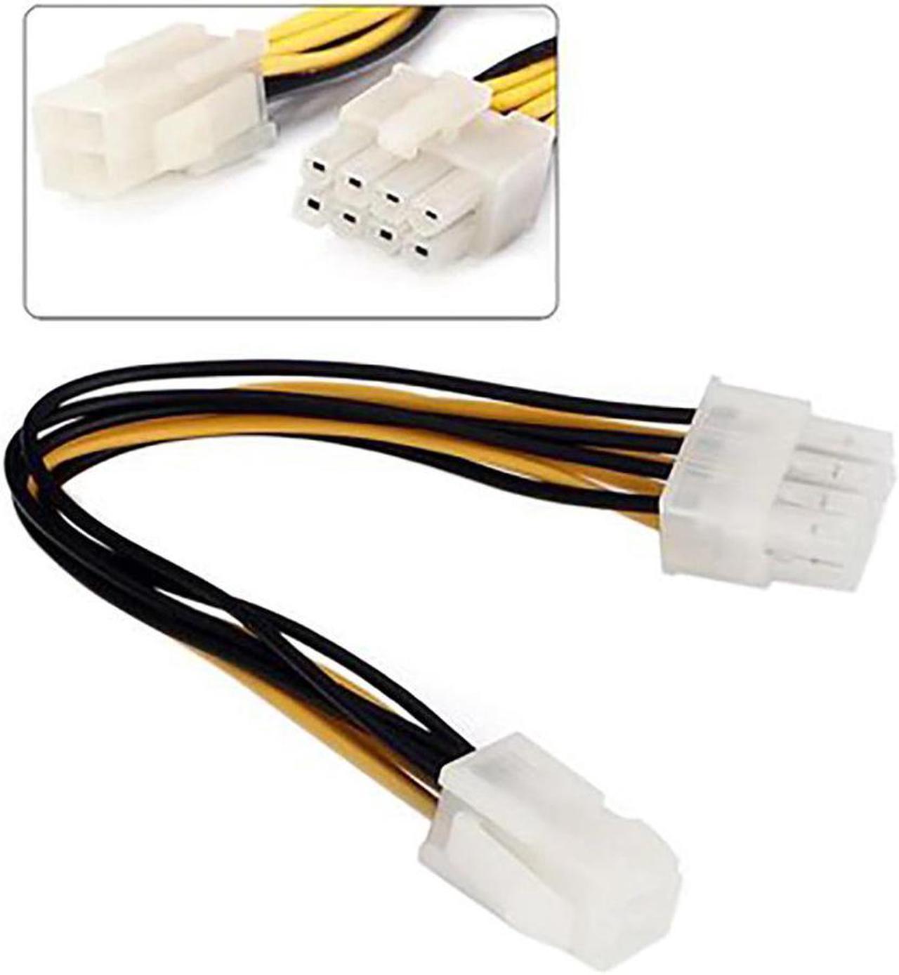 18cm ATX 4 Pin Male to 8 Pin Female EPS Power Cable Cord Adapter CPU Power Supply Wire Computer Cables Connectors #1010