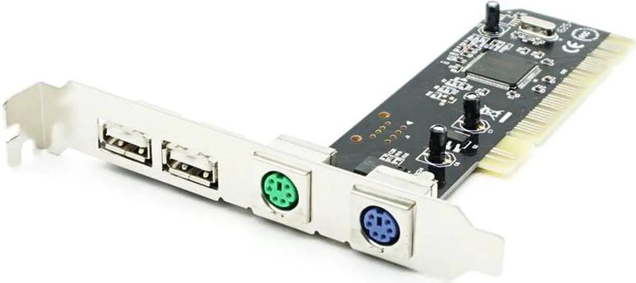 Main image of shipping 100% new PCI 32bit to 2xUSB 2.0+2xPS2 PS/2 Port For PC Keyboard Mouse Combo Adapter Card