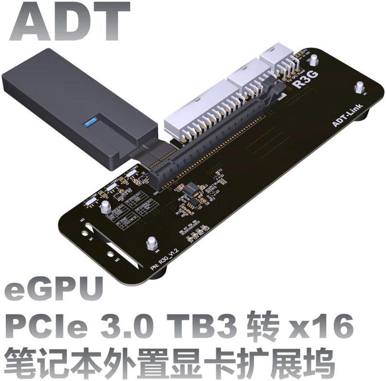 ADT- R43SG-TB3 PCIe x16 PCI-e x16 to TB3 Extension Cable PCI-Express Cables eGPU Adapter for Laptop