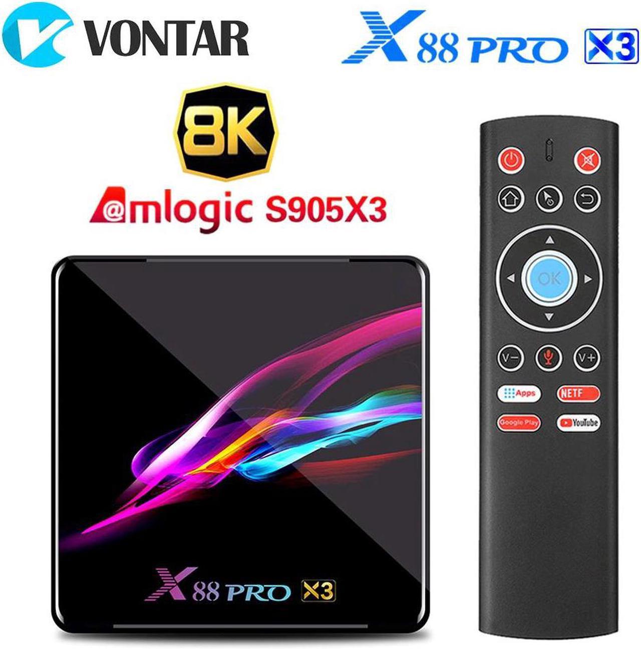 PRO X3  Android 9.0 TV Box 4GB RAM 64GB 32GB Amlogic S905X3 Quad Core 1080p 4K Smart TV Set Top Box Media player TVBOX