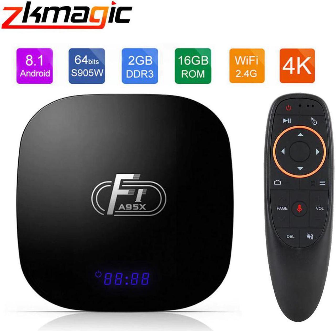 F1 Android 8.1 Smart TV Box Amlogic S905W Chip 2GB 16GB TV BOX 4K 2.4G WiFi Youtube smart tv android tv box Media Player