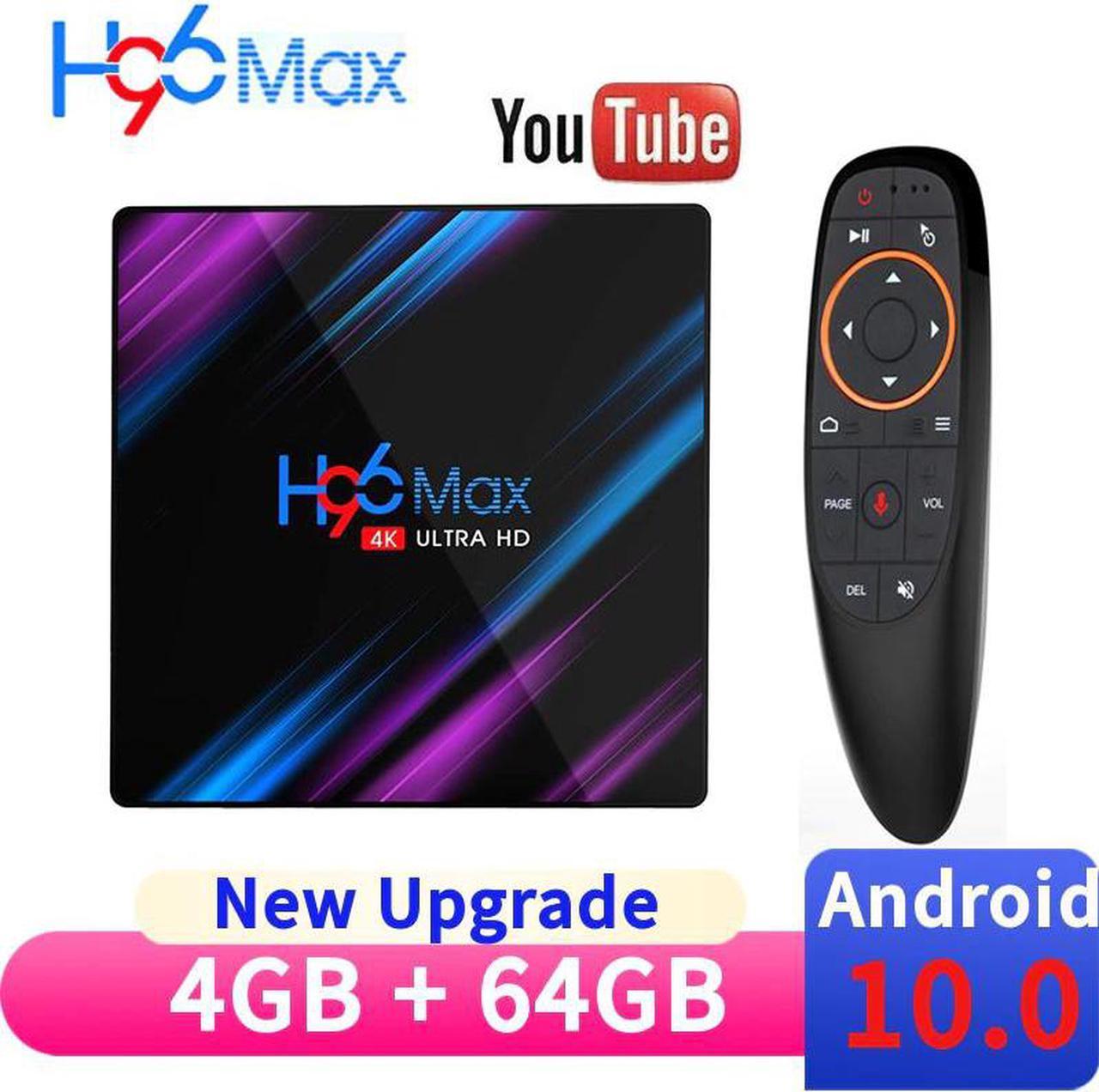 2020  MAX RK3318 Smart TV Box Android 10.0 4GB 32G 64GB 4K Youtube Media player MAX TV BOX Android TV Set top box 2GB 16GB