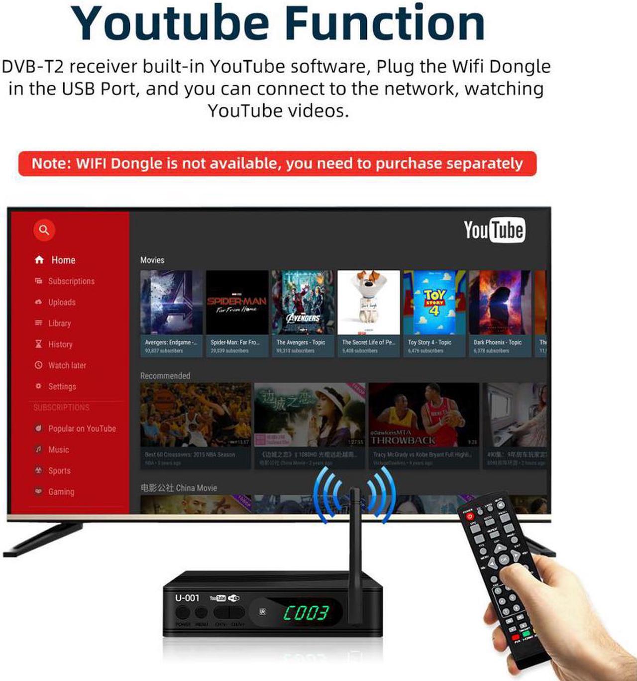 Alt view image 5 of 5 - HD 1080P DVB-T2 Mini Set Top Box STB T2 TV BOX For Russia Ukraine And Other Country