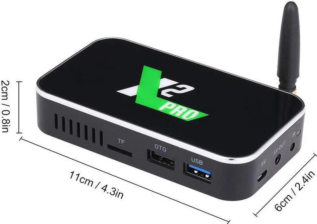 Alt view image 4 of 5 - X2 PRO Smart Android TV Box Amlogic S905X2 2.4G 5G Wifi BT 4K HD Media Player 4GB RAM 32GB ROM Set Top Box VS X3 Pro