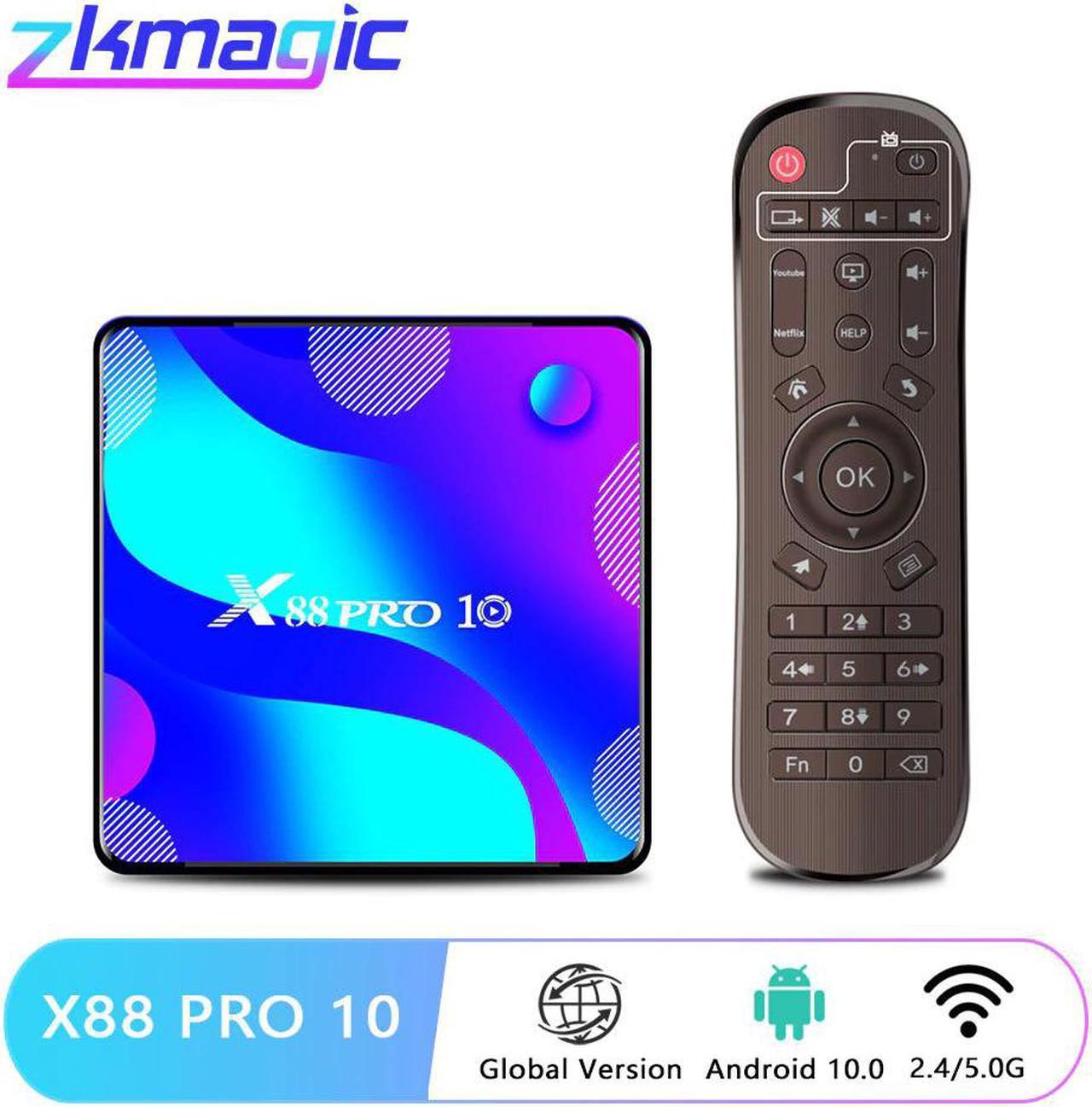 10 TV BOX X88 PRO 10 2.4g/5.0G Wifi Rockchip RK3318 32G 64G 128G 4K 3D Youtube TV Receiver X88Pro10  Smart TV Box