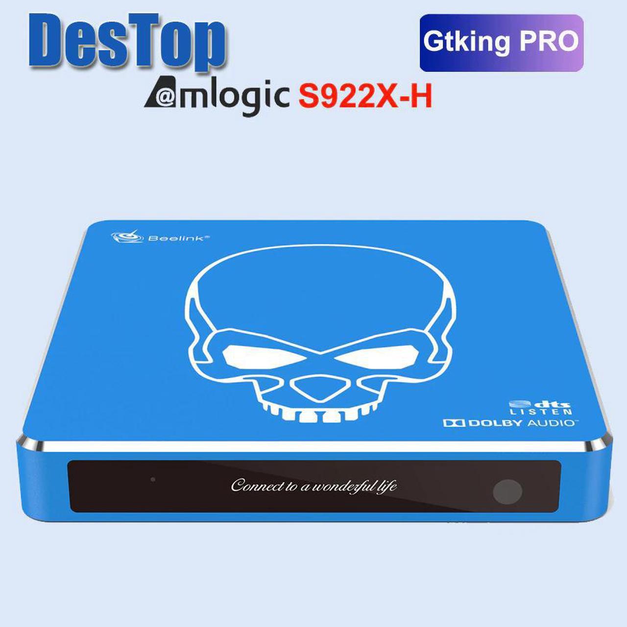 New Arrival Beelink GT-King Pro Hi-Fi Lossless Sound TV Box with Dolby Audio Dts Listen Amlogic S922X-H Android 9.0 4GB 64GB