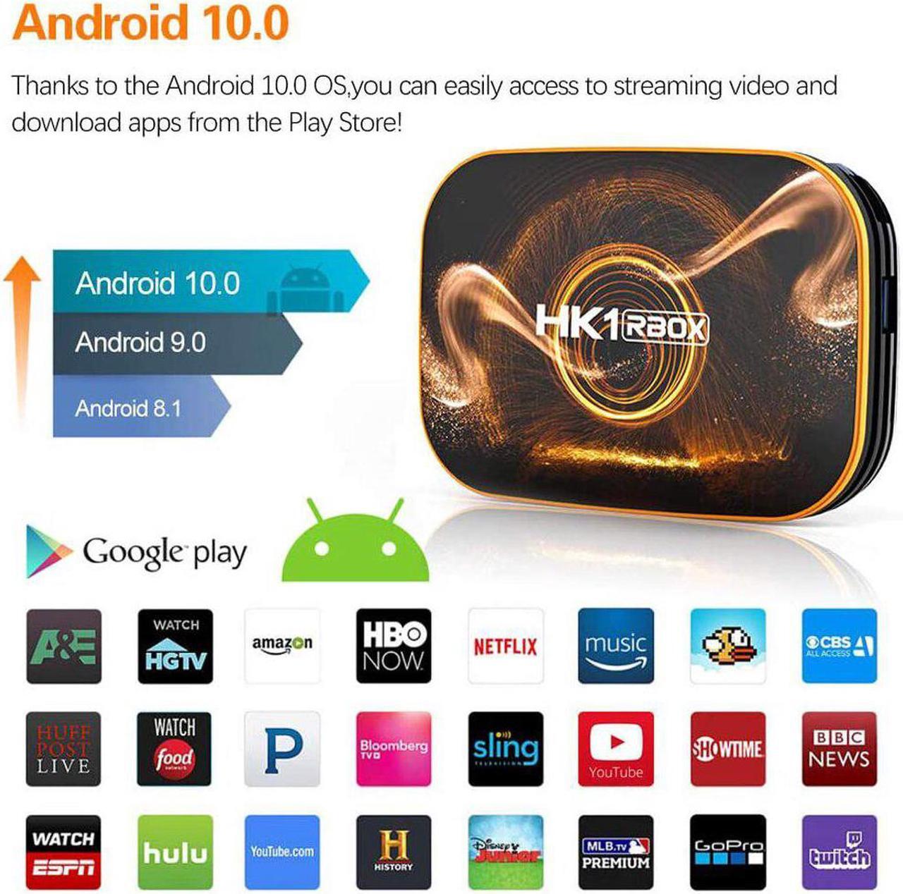 Main image of 128GB Android 10 TV Box Hk1 Max 4k TVbox Smart TV BOX Rockchip 60fps USB3.0 Google PlayStore Youtube Set top android tv box