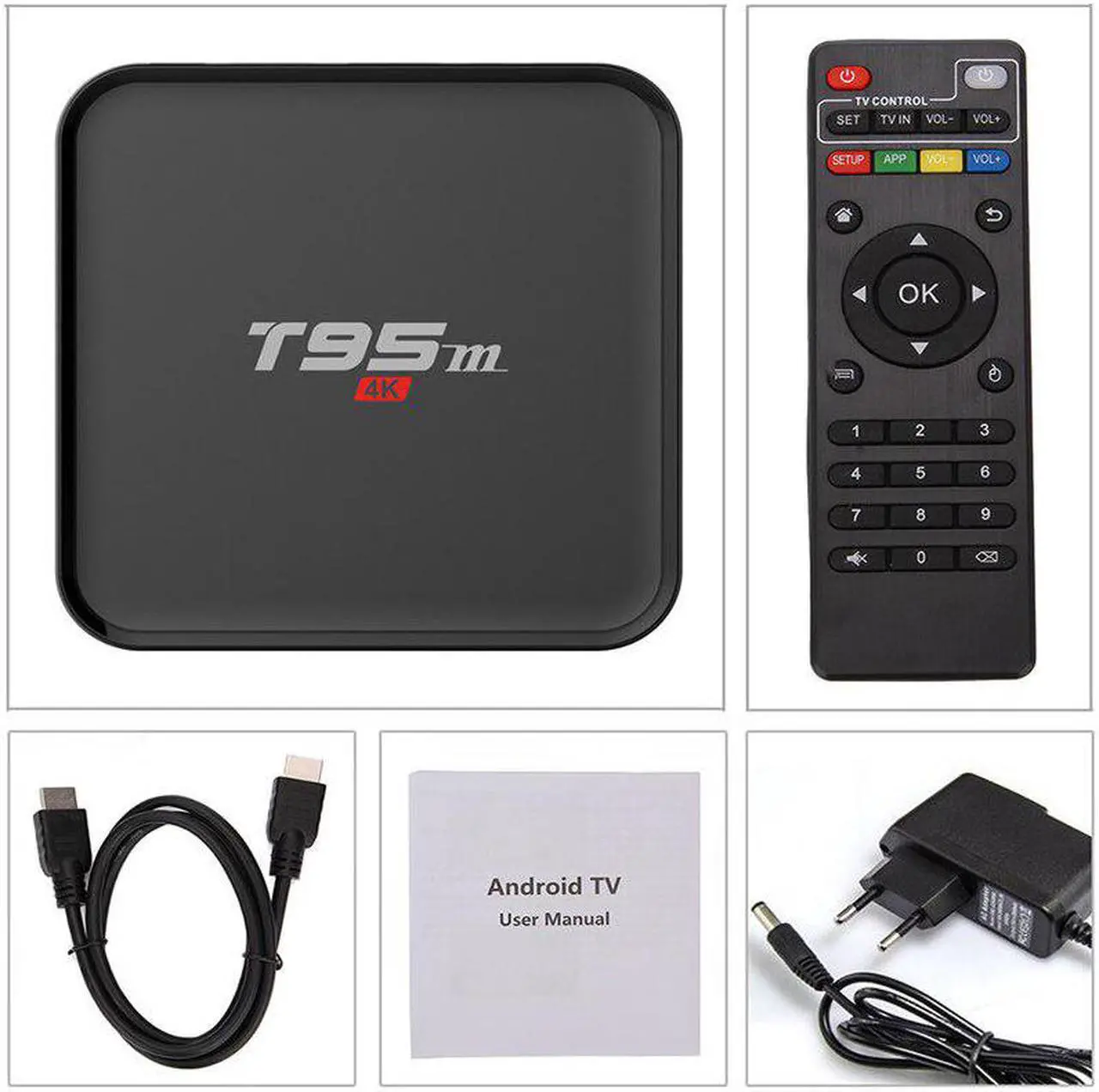 Alt view image 5 of 5 - 2020 Explosion T95M Android Google Internet Tv Box with S905X Quad Core 64Bit 2GB 8GB 2.4GHz WiFi Support 4K HD USB Media Player