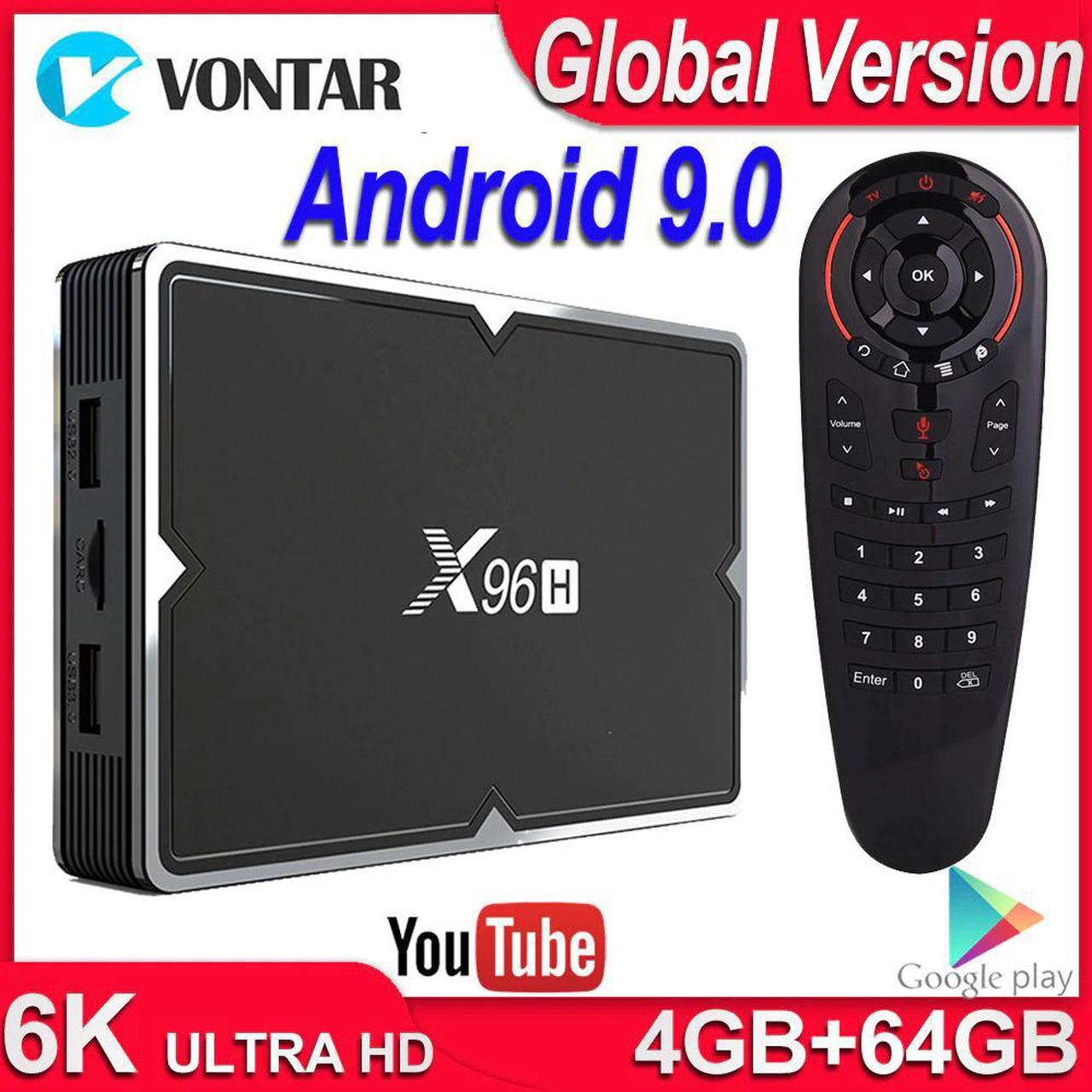 TV BOX Android 9.0 Smart TV BOX Max 4GB RAM 64GB Quad Core Dual Wifi Youtube Google PlayStore 4K Android TV Box Set Top Box