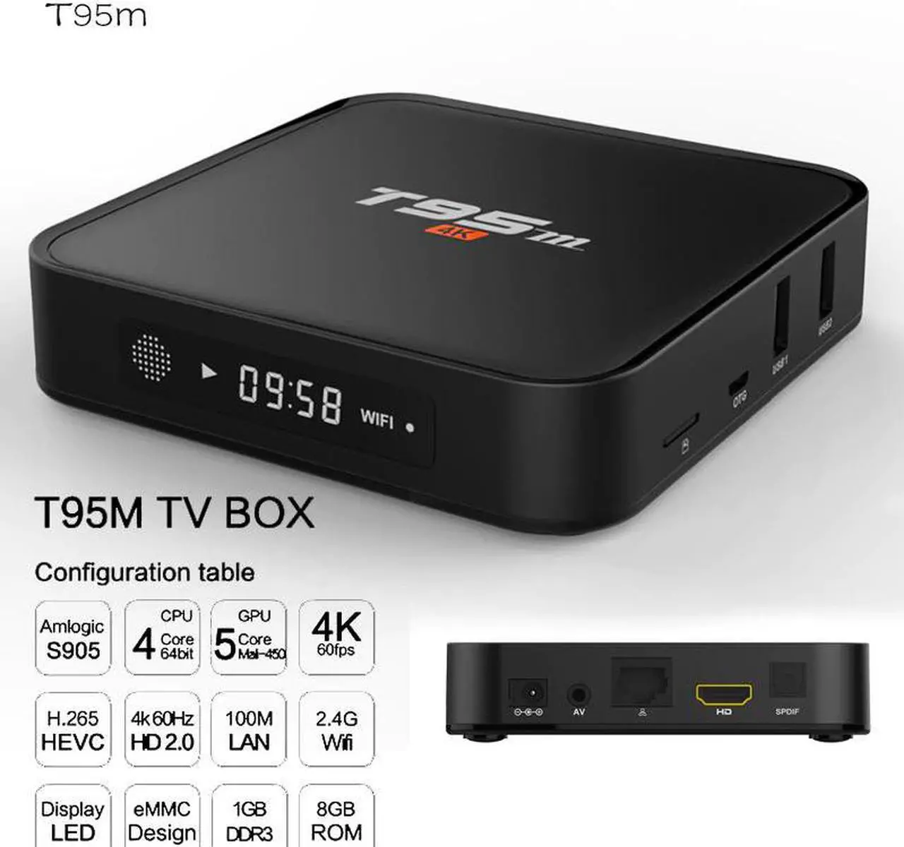 Main image of 2020 Explosion T95M Android Google Internet Tv Box with S905X Quad Core 64Bit 2GB 8GB 2.4GHz WiFi Support 4K HD USB Media Player