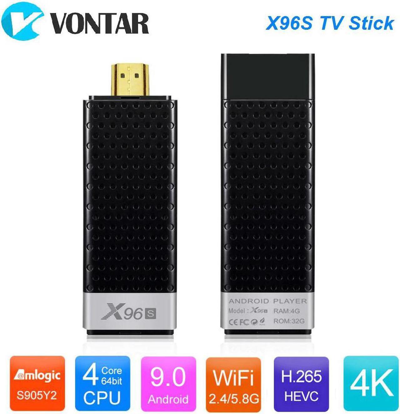 TV Stick Android 9.0 Smart TV Box 4GB 32GB Amlogic S905Y2 TVBox Dual Wifi 4K BT4.2 1080P H.265 4K 60pfs X96 S 2GB 16GB