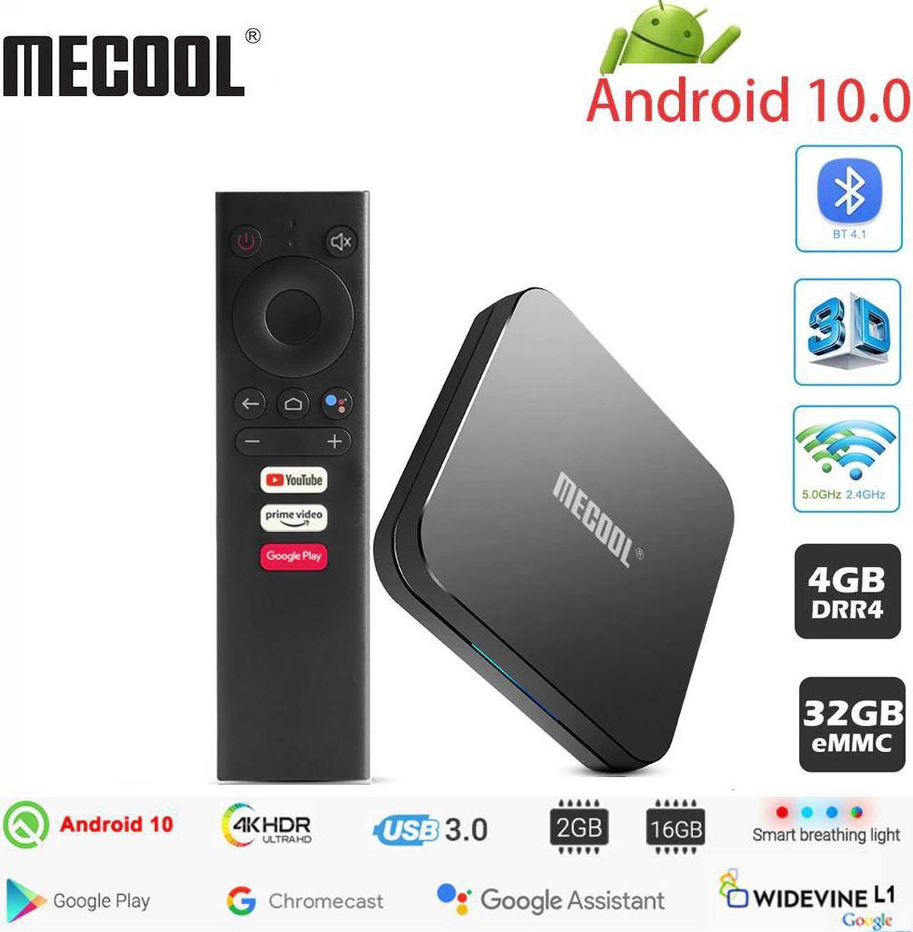 KM9 PRO Android 10.0 TV Box Amlogic S905X2 4G DDR4 32G ROM 4K Google Certified Android 9 ATV Smart TV Box Voice Control