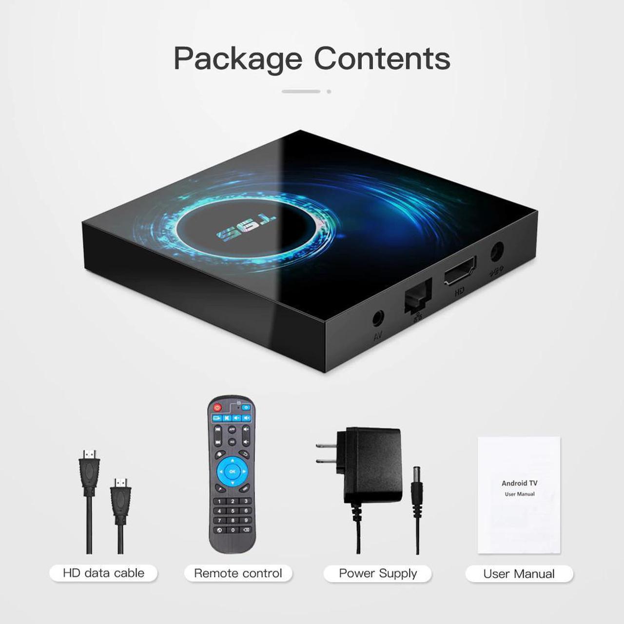 Alt view image 4 of 5 - QHDTV T95 Android 10 6K Quad Core Netflix Media Player Lxtream Code 1 Year Android Smart TV Set Top Box PK x96 Max Plus