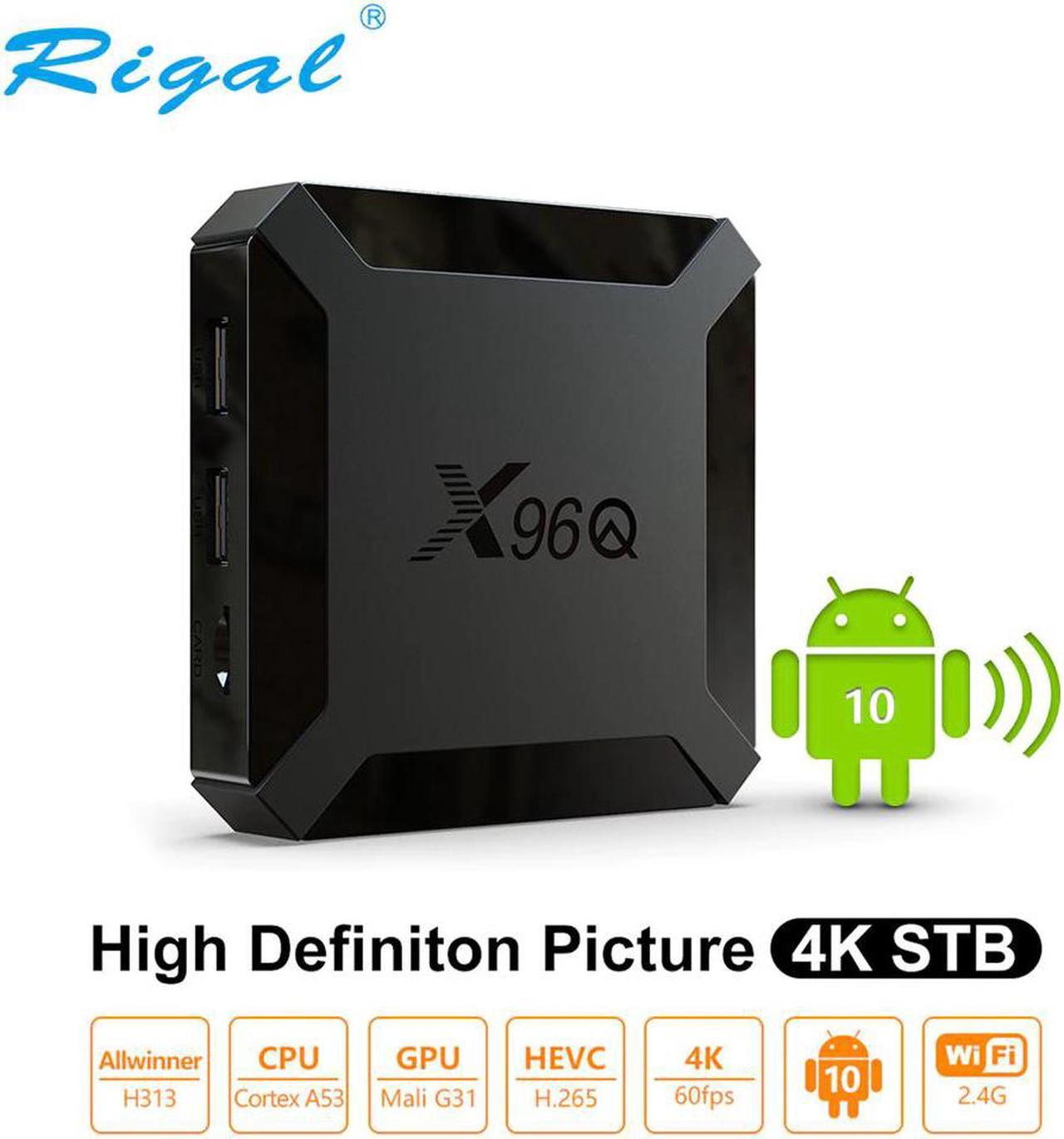 Set-Top Box X96Q Android 10.0 TV box HDMI 2.0 2GB/16GB Smart TV Box HD 2.4G WiFi Brasil Google Play Youtub Media Player