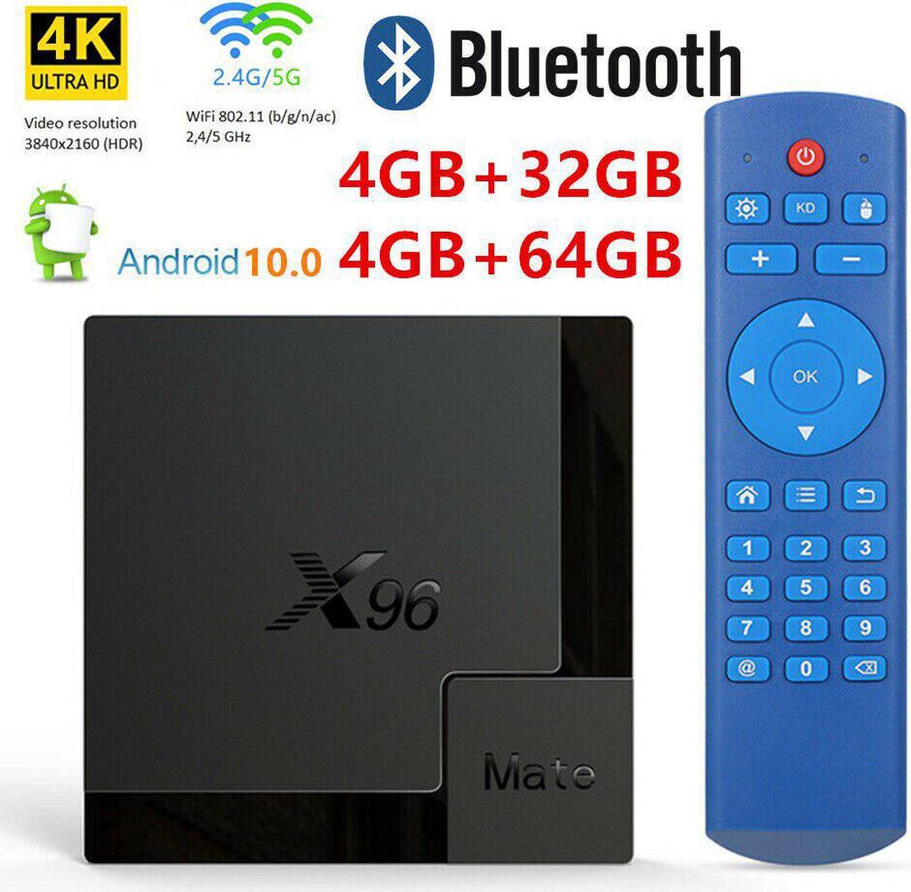 2020 X96 Mate Smart TV Box Android 10 BT5.0 Allwinner H616 4GB 64GB 32GB 2.4G & 5G WIFI 4K HD Google Media Player Android TV Box