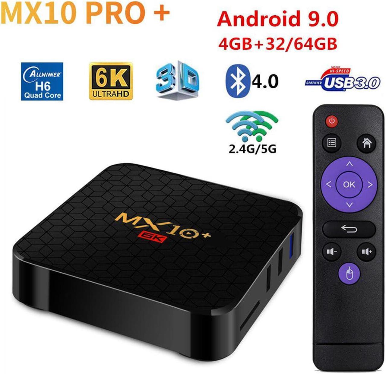 Plus 6K Smart Android 9.0 TV Box Allwinner H6 4GB 64GB 2.4G/5G Wifi BT4.0 UHD 6K 4K Media Player Set Top Box PK  Pro