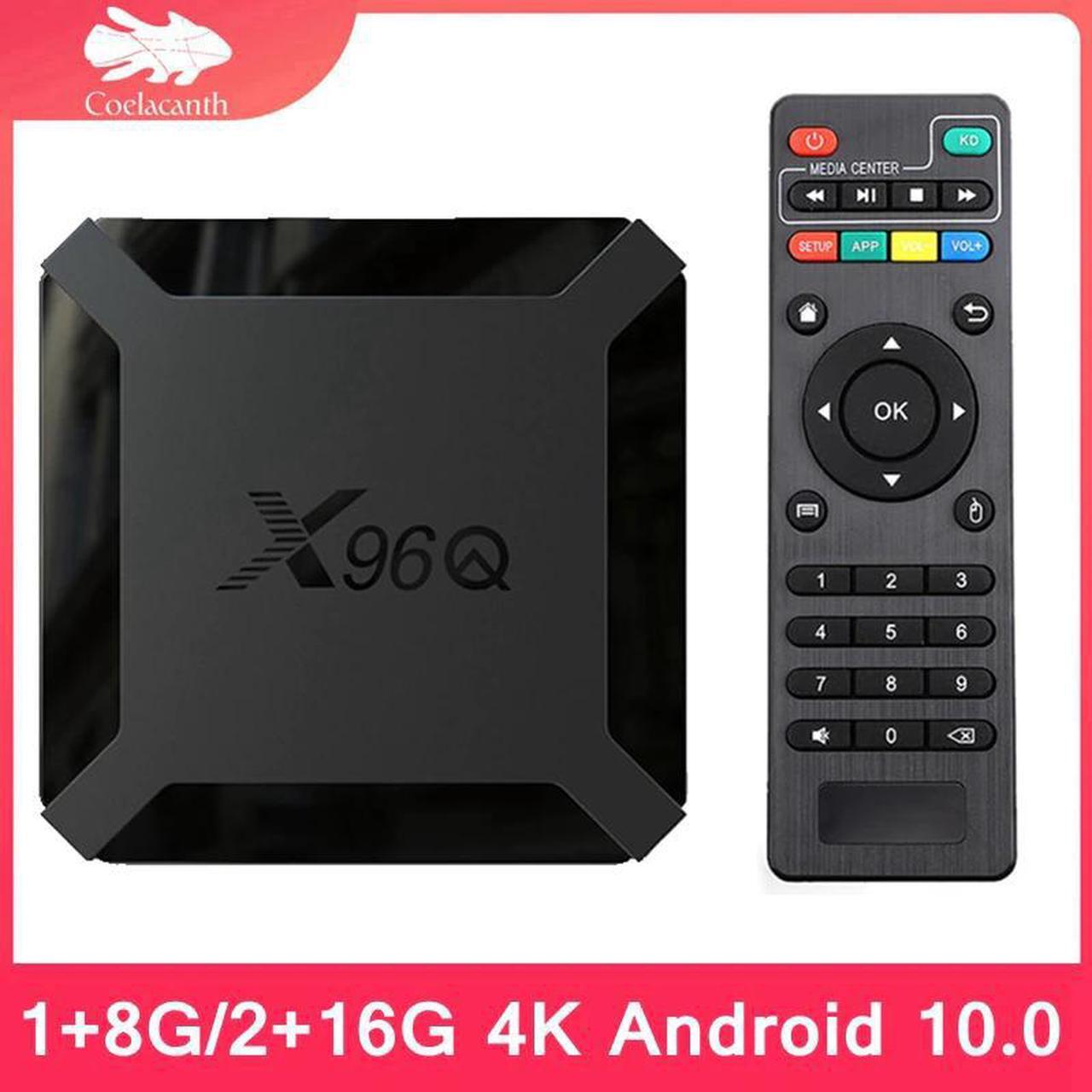Main image of 2020 Latest X96Q Smart TV Box 4k Android 10.0 Tv Box Allwinner H313 Quad Core Youtube Smart Set Top Box Media Player 1GB 8GB