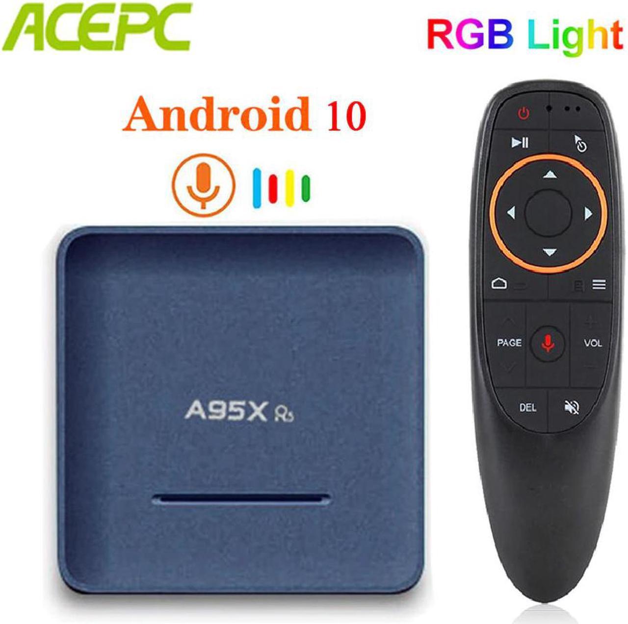 2020 TV  BOX  R5 RGB  4GB 128GB 4K Smart  Android Box TV BOX Rockchip RK3318 Dual Wifi 1080P Set top Box 4GB 64GB 32GB Blue