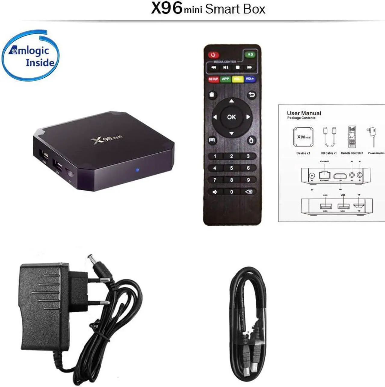 Alt view image 5 of 5 - Best iptv box mini android 9.0 tv box 1G 8G 2G-16G smart tv media player  mini decoder ship from france
