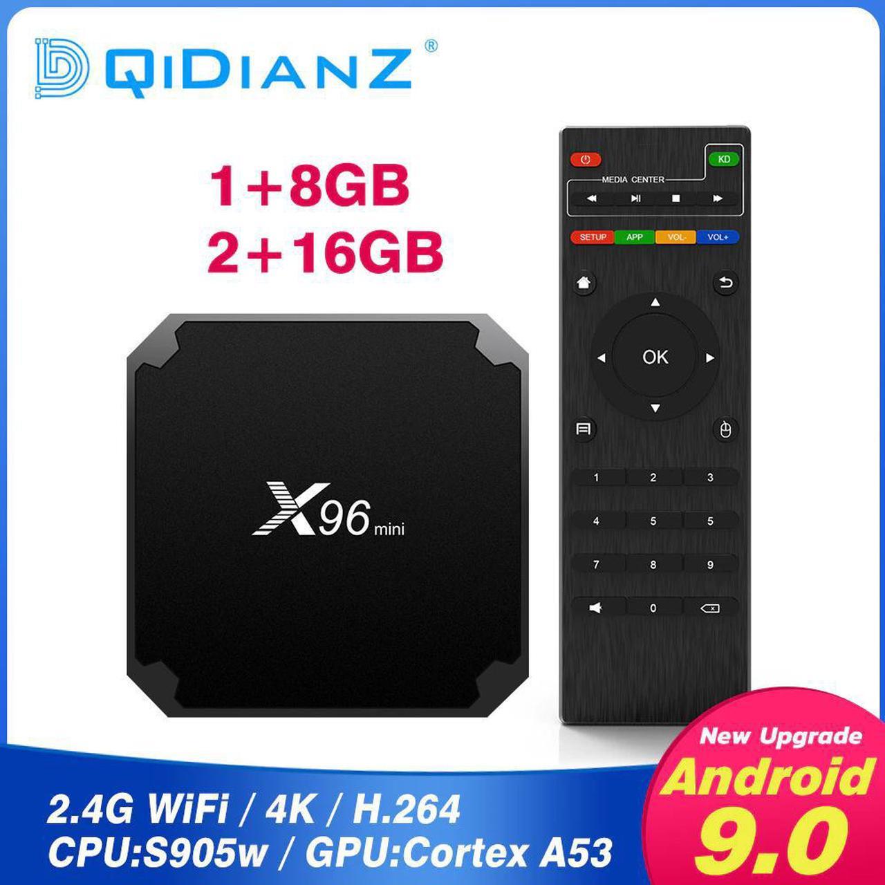 mini Android 9.0 Smart tv box 1GB 8GB S905W smart tv box android  tv box android smart tv android tv PK H96 MAX t95 h96max