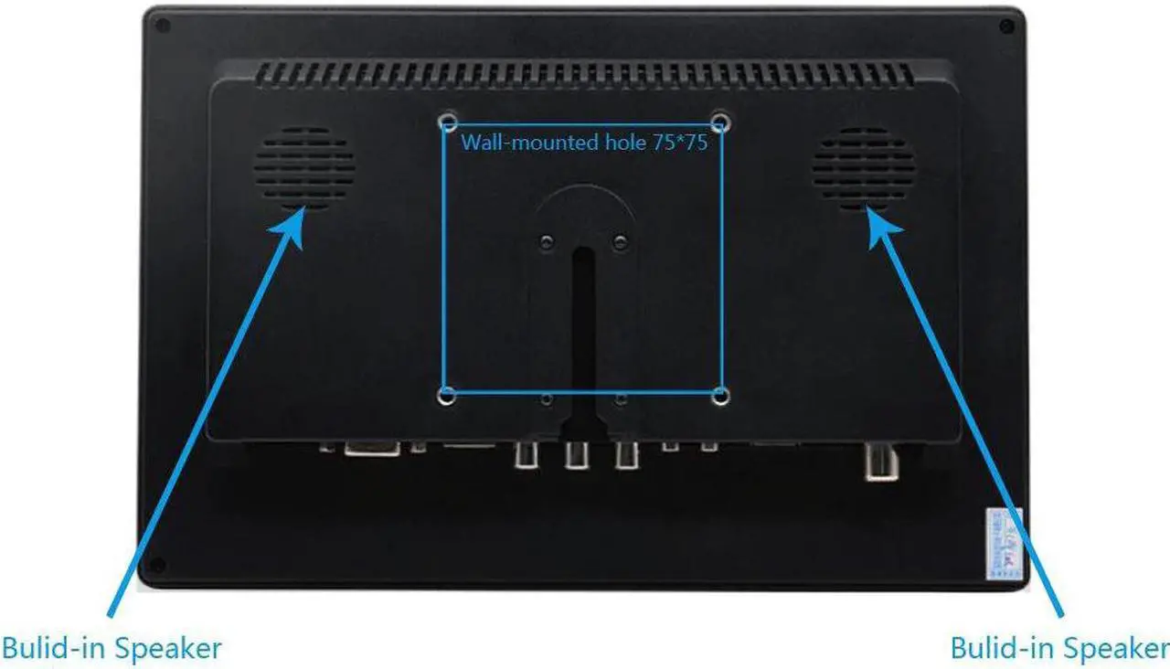 Alt view image 5 of 5 - 10.1" Portable Laptop Monitor LCD Display USB Monitor PC Touch Screen Portable Gaming Monitor for PS3/4 Xbox360 raspberry pi