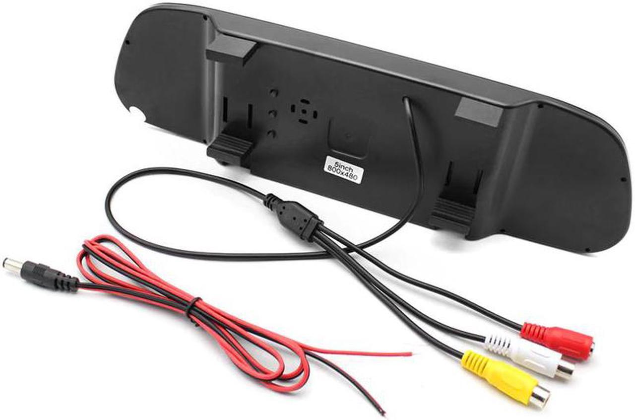 Alt view image 2 of 5 - 5 Inch Vehicle Interior Rearview Mirror Monitor With Backup Camera, Trajectory Parking Line and Starlight Night Vision