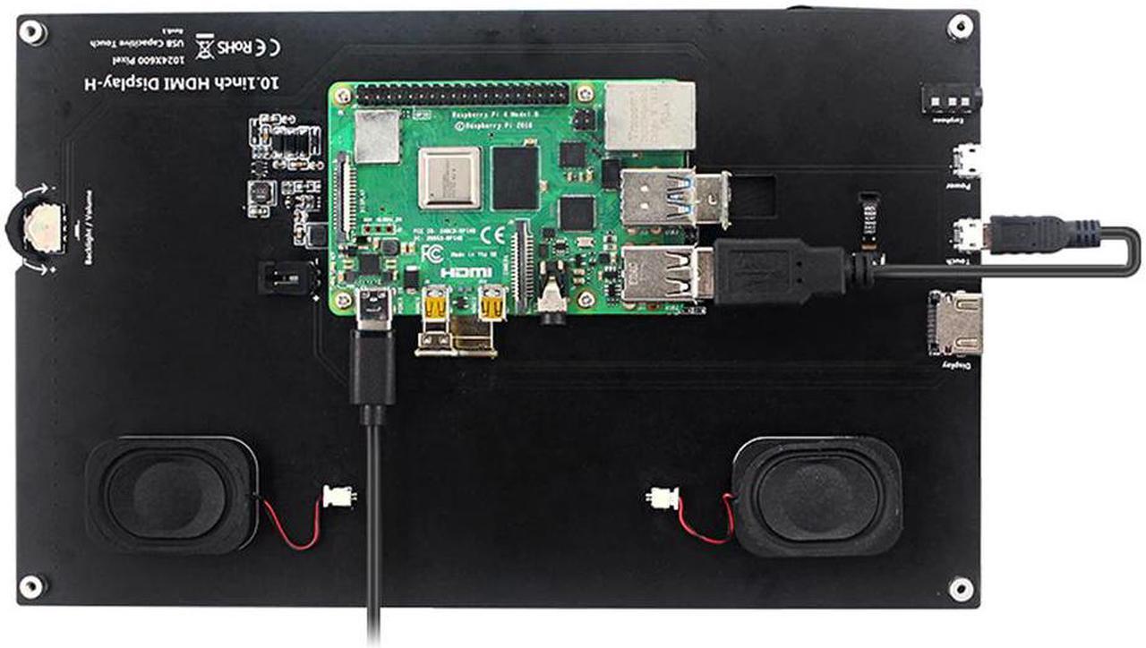 Alt view image 3 of 5 - 10.1 Inch Portable Touch Screen High Resolution USB LCD Monitor Drive Free Capacitive Display 1024x600 For Raspberry Pi