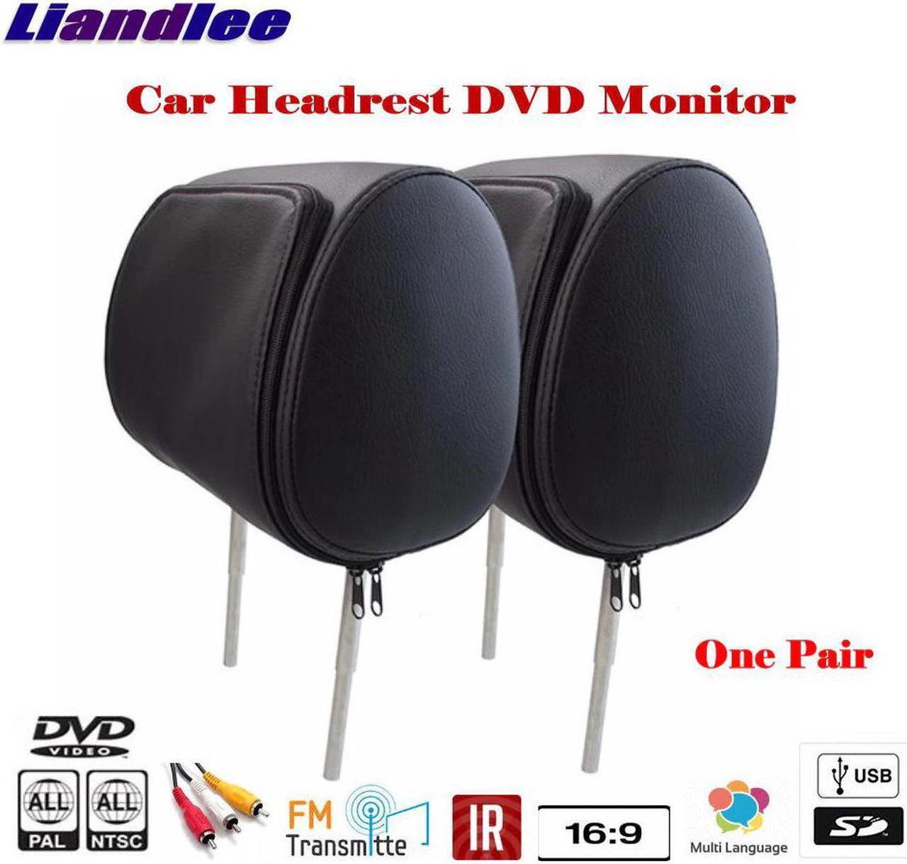 Alt view image 3 of 5 - 7 inch Car Headrest Head Rest Restraints Pillow TFT LED Monitor Screen / Headrest DVD Game Player Back Seat Multimedia System
