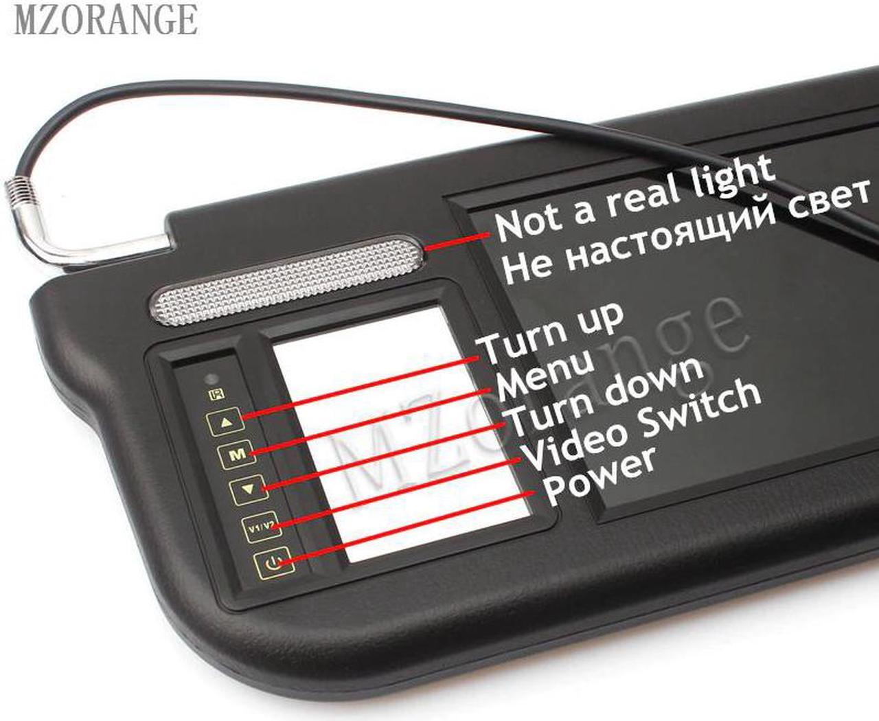 Alt view image 4 of 5 - in the car sun visor car monitor 9 inch 3 Colors Touch Car Sun visor Monitor Dual video DVD/ Media Screen Remote Control
