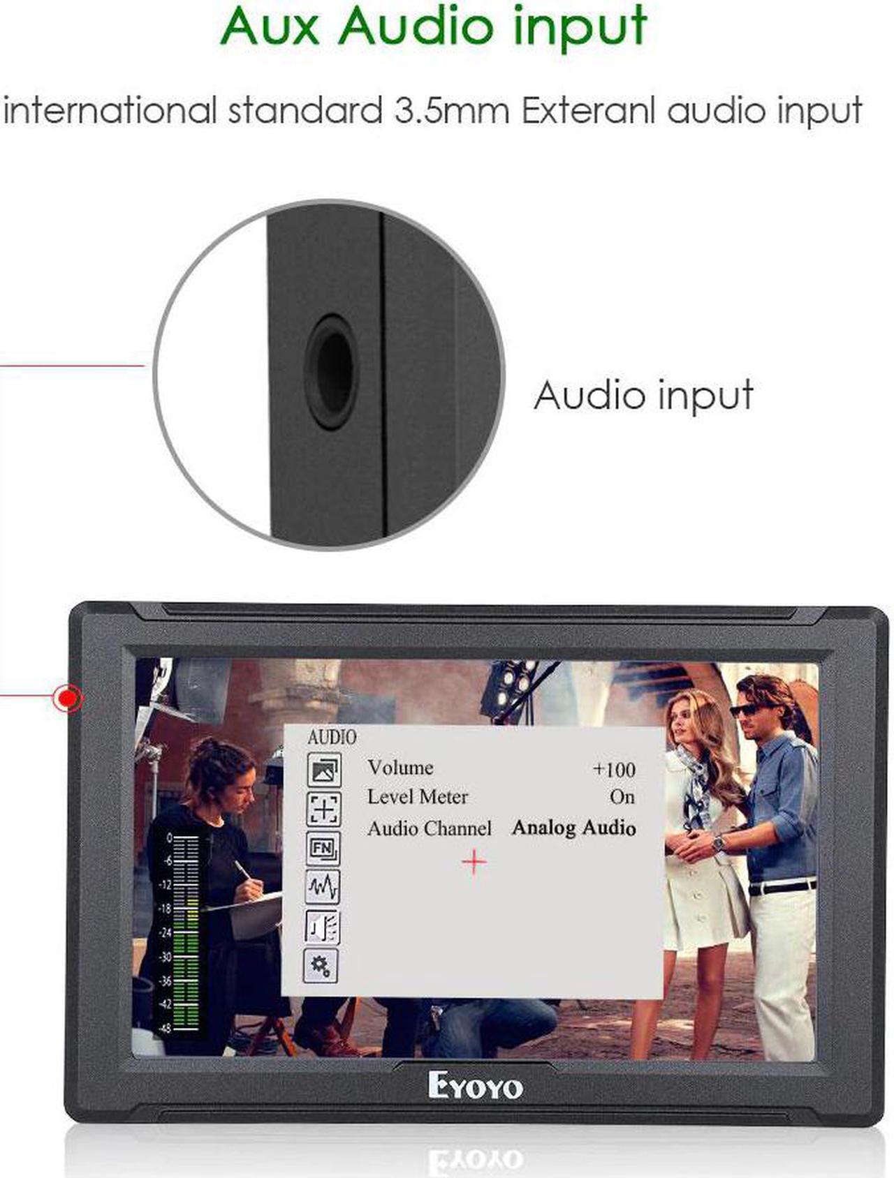 Alt view image 3 of 5 - E7S 4k Camera Monitor DSLR Full HD 1920x1200p 7" inch Field Monitor Small Slim IPS Camera Video Monitor 4K