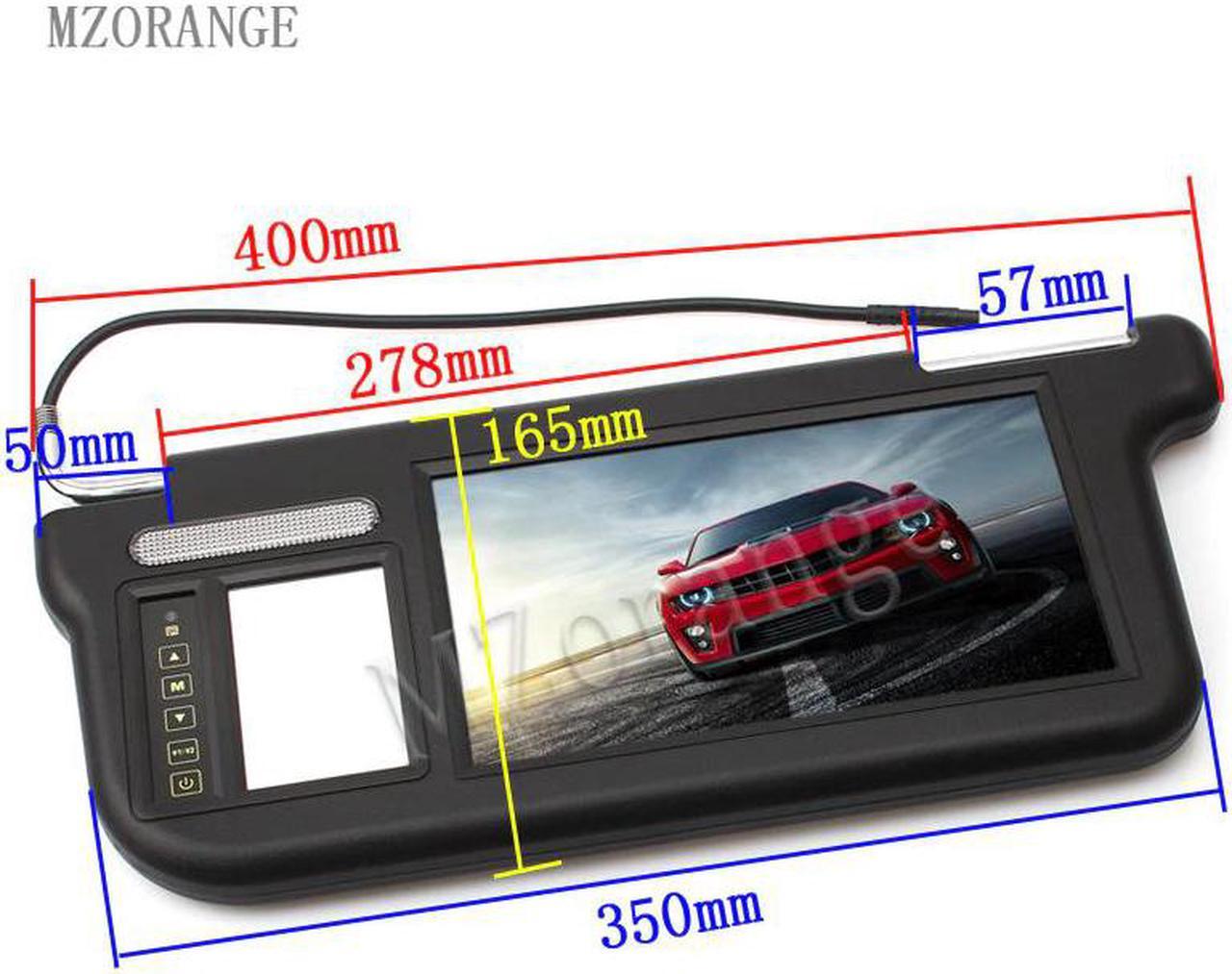 Alt view image 3 of 5 - in the car sun visor car monitor 9 inch 3 Colors Touch Car Sun visor Monitor Dual video DVD/ Media Screen Remote Control