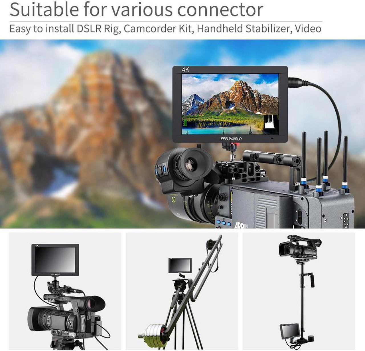 Alt view image 4 of 5 - FW703 3G SDI 4K Camera Field Monitor 7 Inch IPS Full HD 1920x1200 Portable DSLR Monitor for Sony Nikon Canon