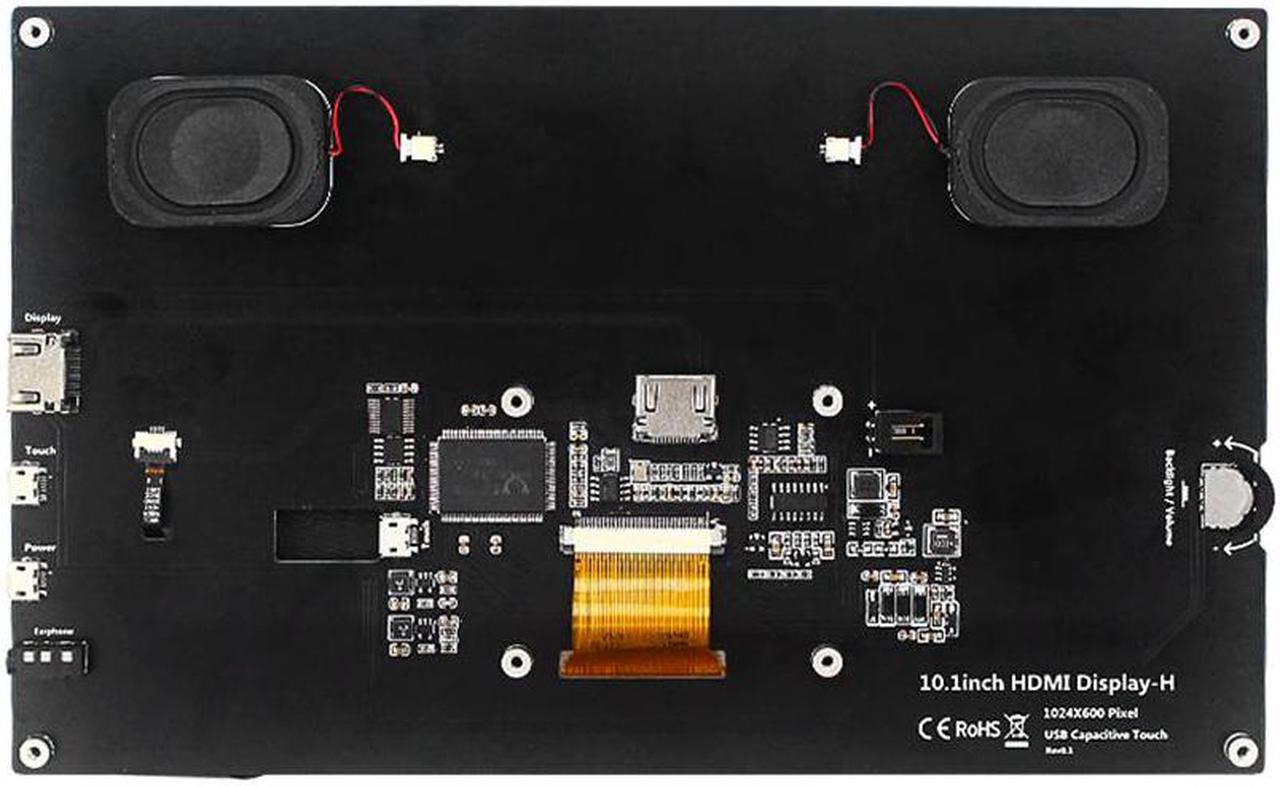 Alt view image 5 of 5 - 10.1 Inch Portable Touch Screen High Resolution USB LCD Monitor Drive Free Capacitive Display 1024x600 For Raspberry Pi