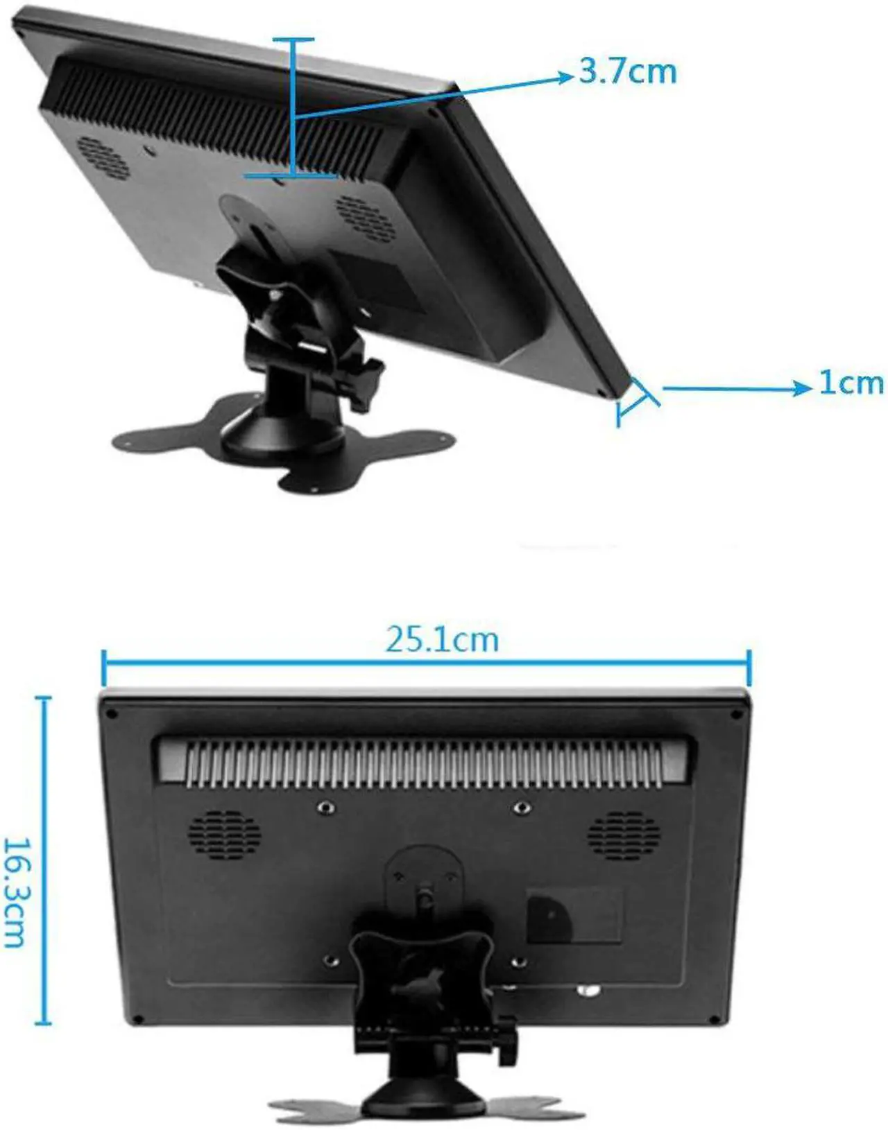 Alt view image 4 of 5 - 10.1" Portable Laptop Monitor LCD Display USB Monitor PC Touch Screen Portable Gaming Monitor for PS3/4 Xbox360 raspberry pi