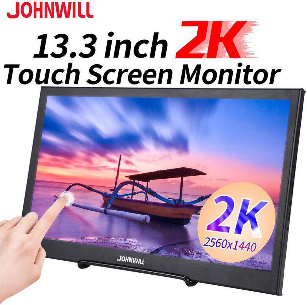 Main image of 13.3"2K monitor touch screen 2560*1440P portable monitor for notebook host advertising camera car mini TV PS4 xbox switch