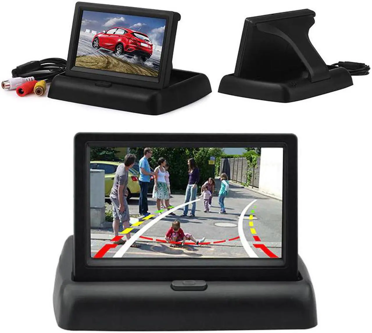 Alt view image 4 of 5 - Radio 4.3 Inch Touch Digital Display Auto Audio Autoradio Bluetooth Multimedia Player Backup Monitor