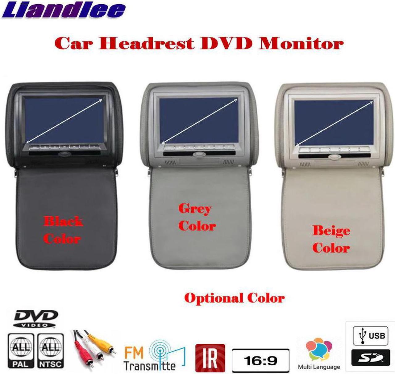Alt view image 2 of 5 - 7 inch Car Headrest Head Rest Restraints Pillow TFT LED Monitor Screen / Headrest DVD Game Player Back Seat Multimedia System