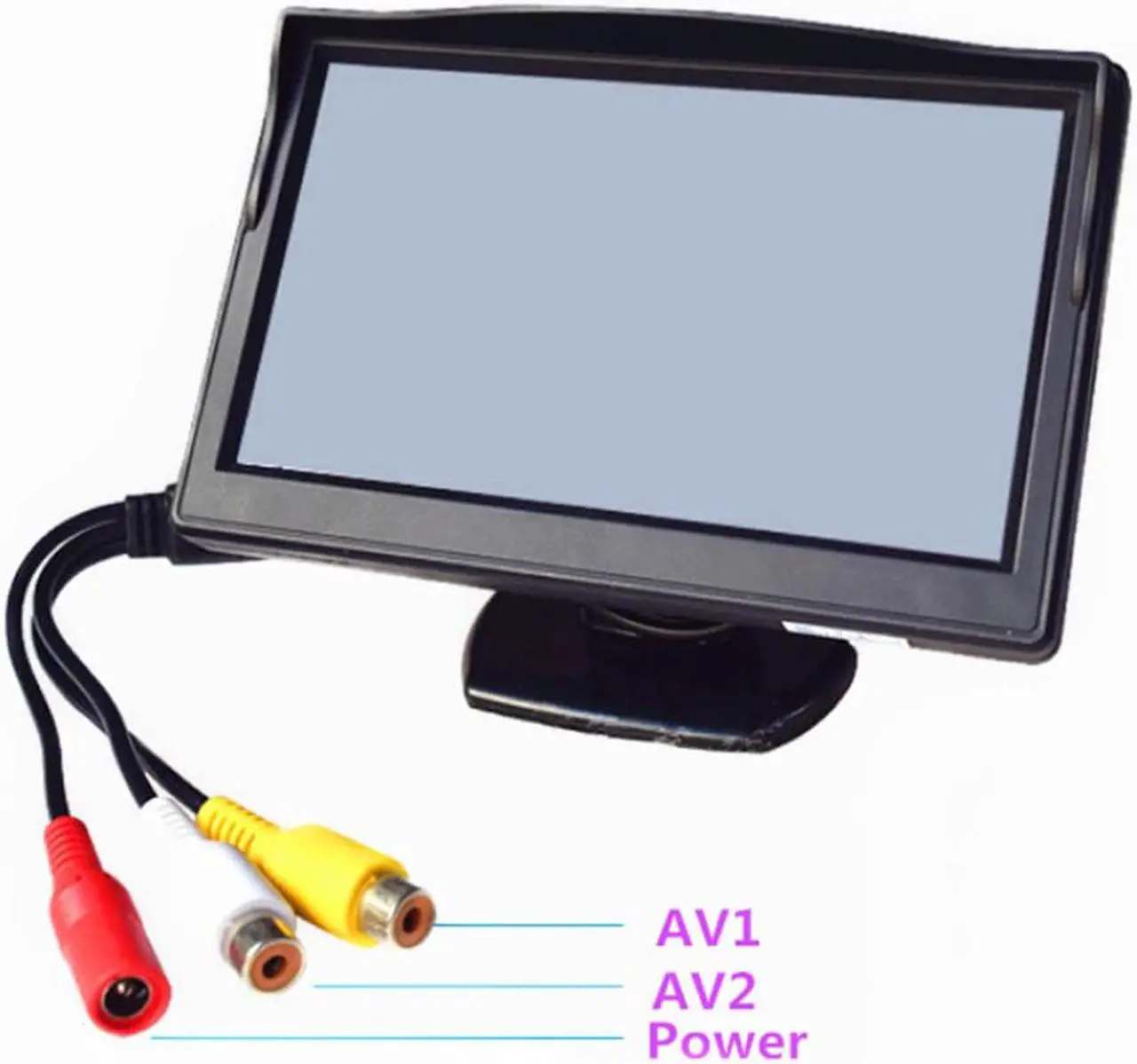 Alt view image 2 of 5 - 5" TFT LCD HD800*480 Screen Car Monitor Reverse Parking monitor with 2 video input,Wired or Wireless Rearview camera (optional)