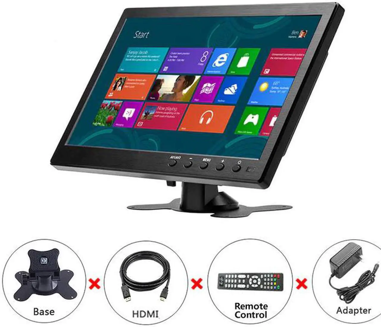 Alt view image 2 of 5 - 10.1" Portable Laptop Monitor LCD Display USB Monitor PC Touch Screen Portable Gaming Monitor for PS3/4 Xbox360 raspberry pi