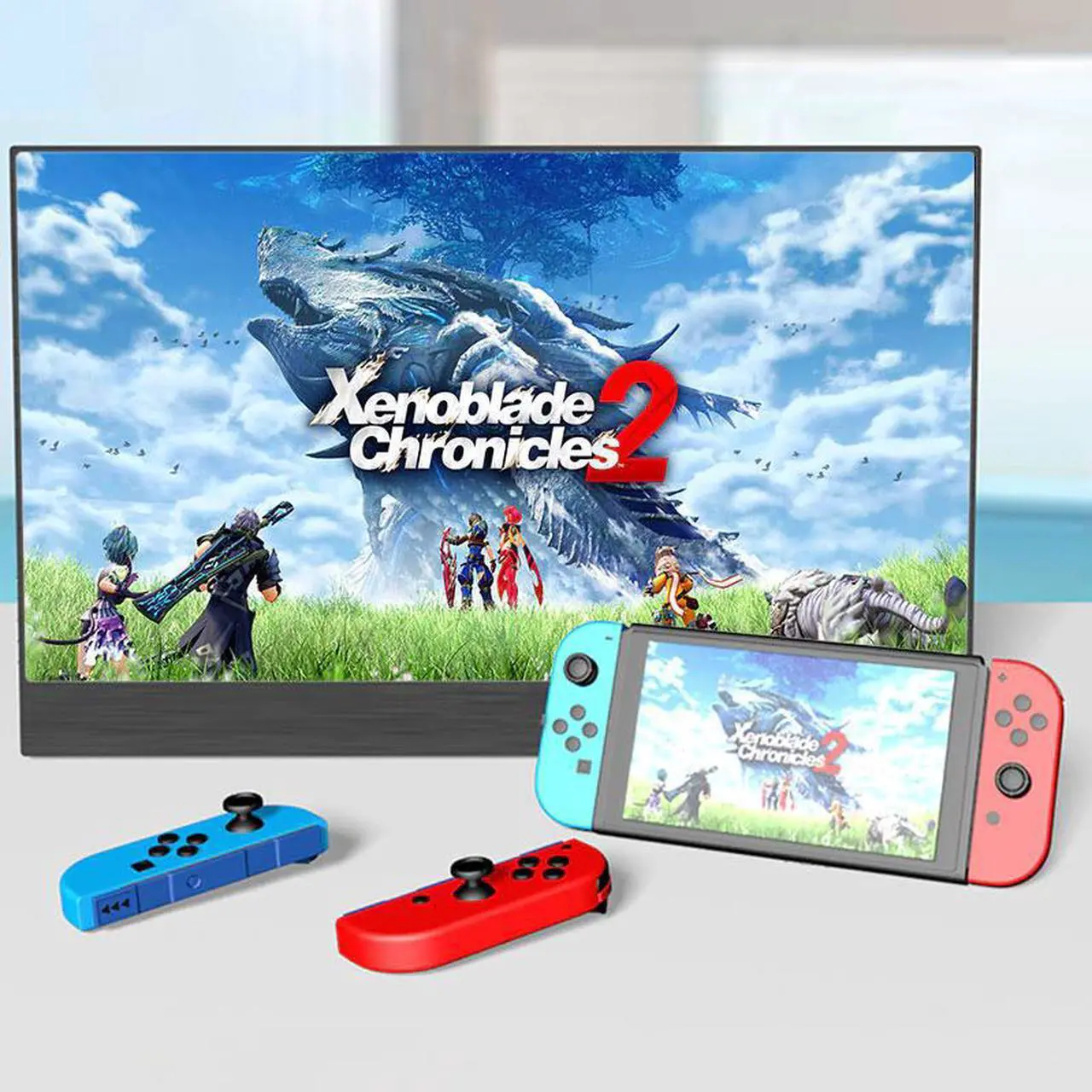 Alt view image 5 of 5 - 4K Touch 15.6 Portable Monitor,13.3 Inch 3840 x2160 Ultra Slim IPS LCD Display With  Type C for Computer Laptop PS4